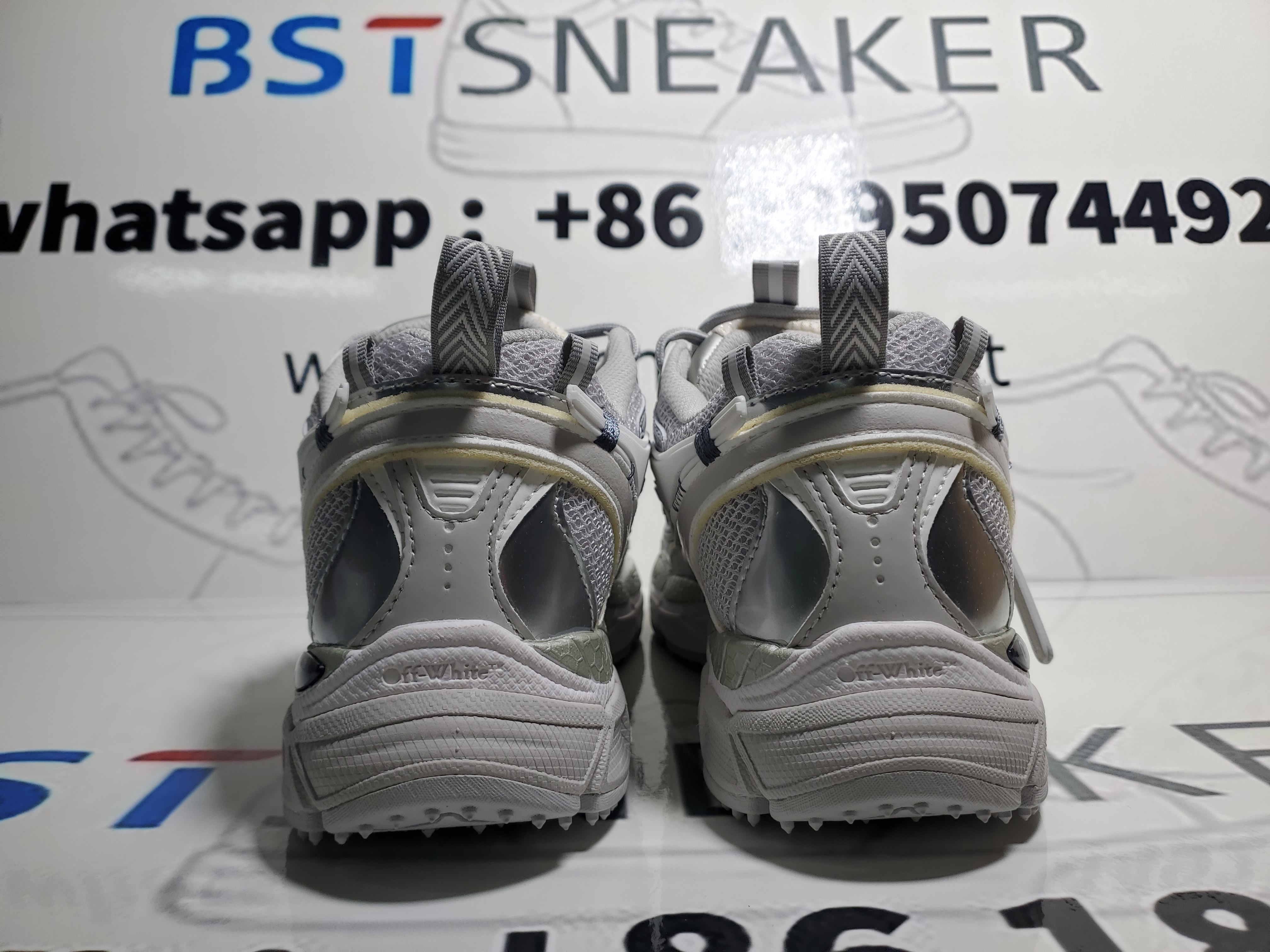 Bstsneaker-OFF WHITE Out Of Military White Gray OMIA295C99 FAB001 0972