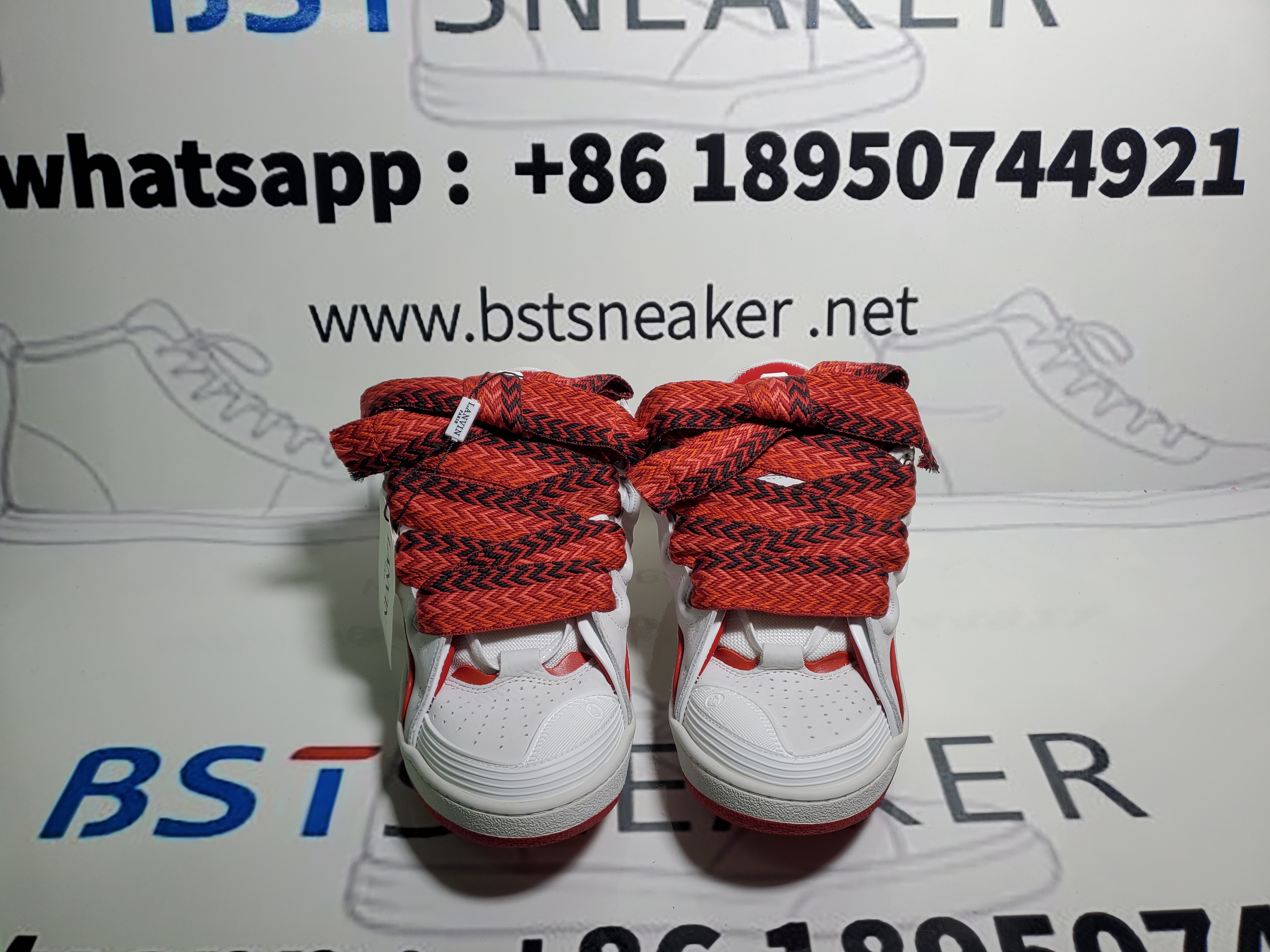 Bstsneaker-Lanvin Curb Sneakers White Red