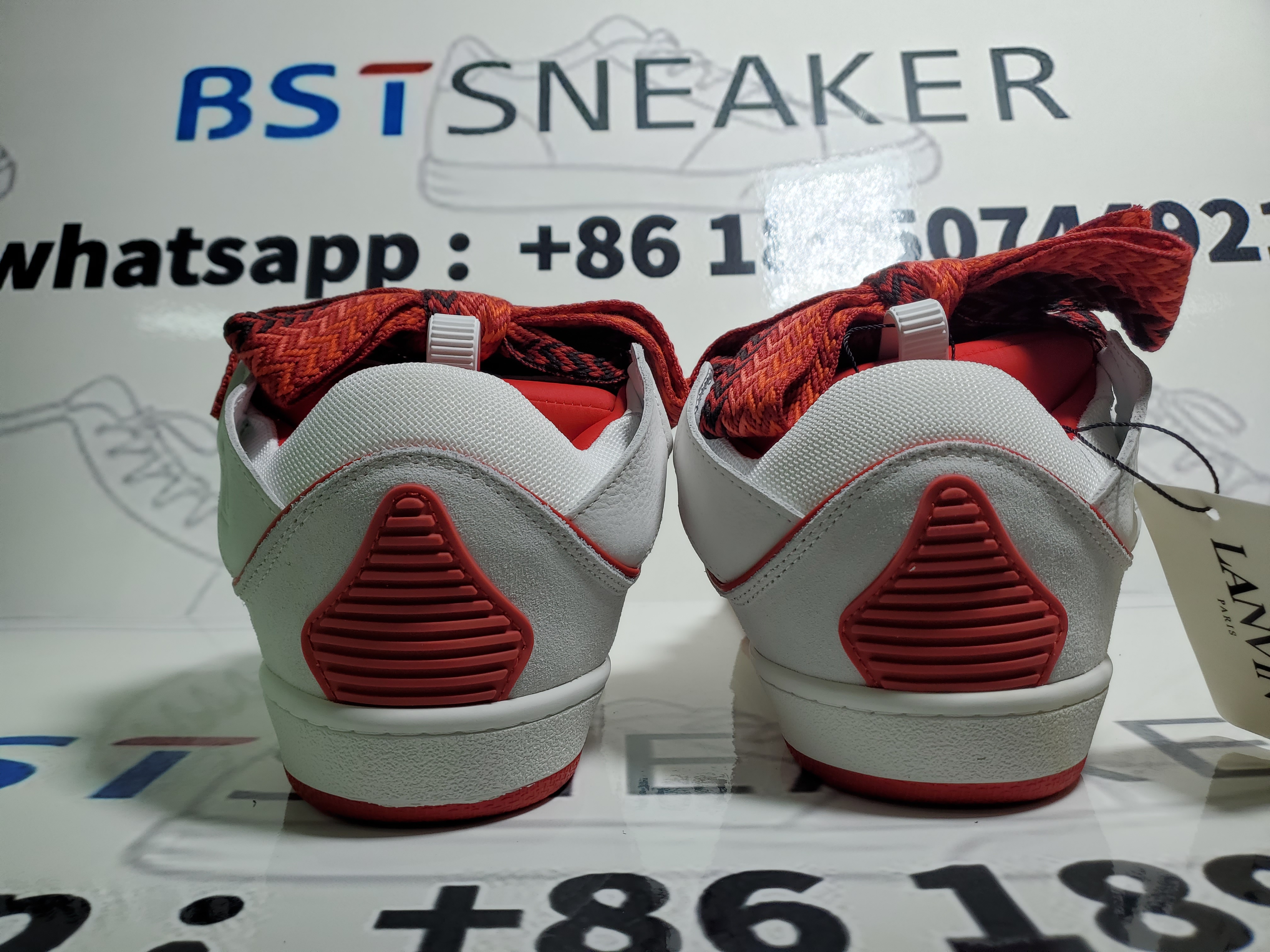 Bstsneaker-Lanvin Curb Sneakers White Red