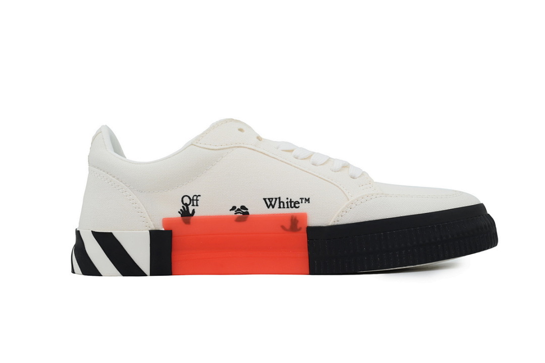 Bstsneaker-OFF WHITE Vulc Low 'White Black' OMIA085C99LEA0010110