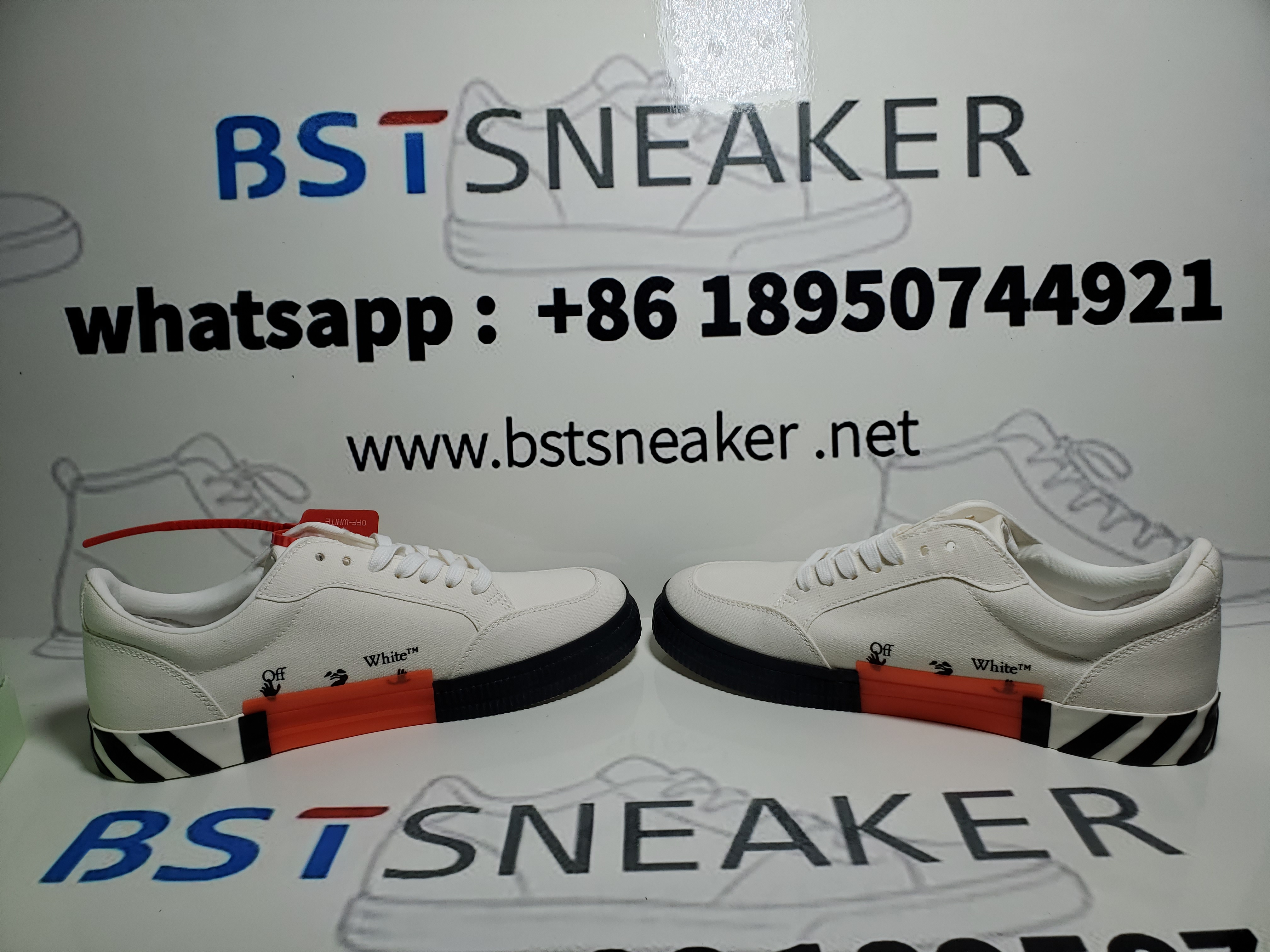 Bstsneaker-OFF WHITE Vulc Low 'White Black' OMIA085C99LEA0010110