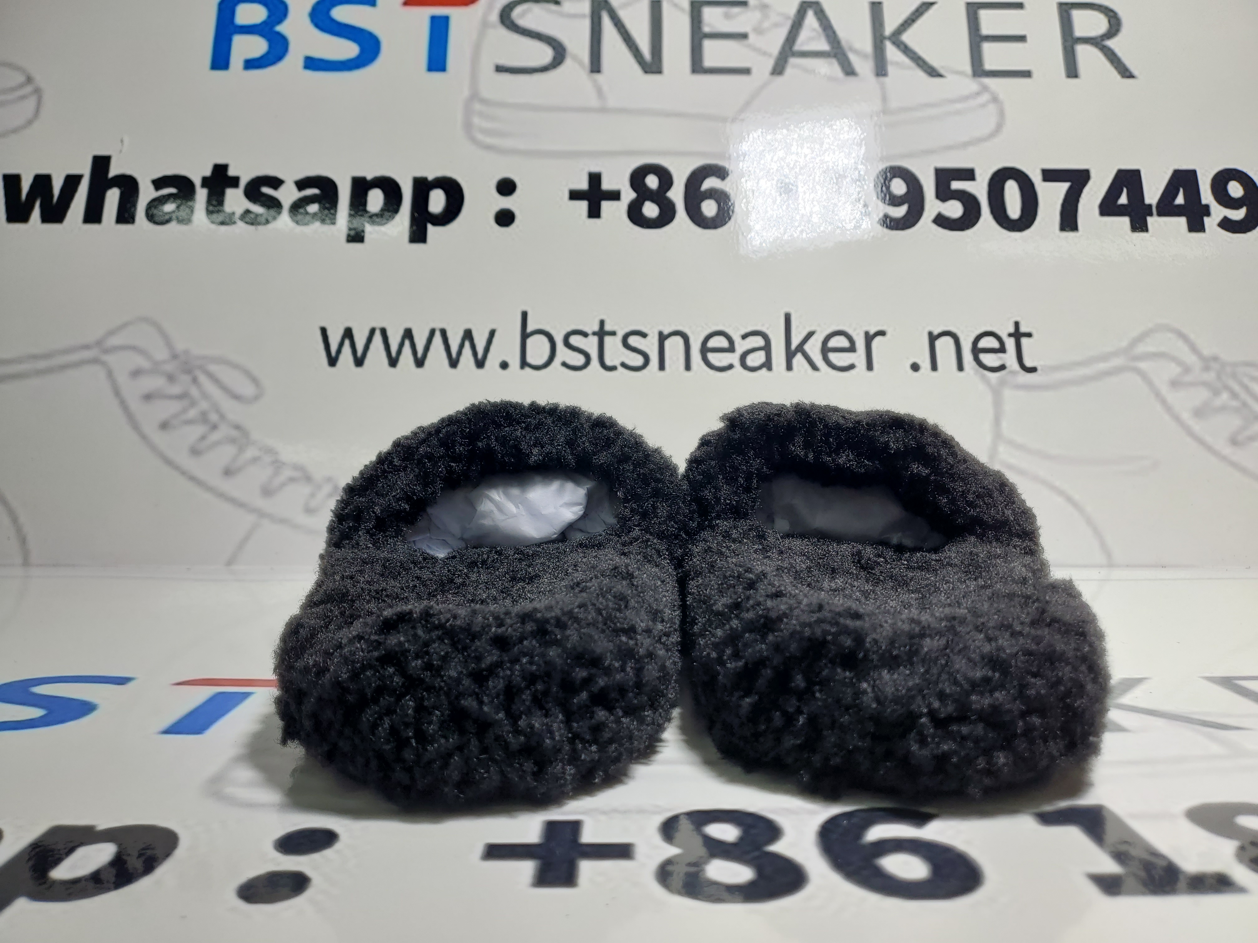 Bstsneaker-Balenciaga Furry Slides Black 654747W2DO11096 