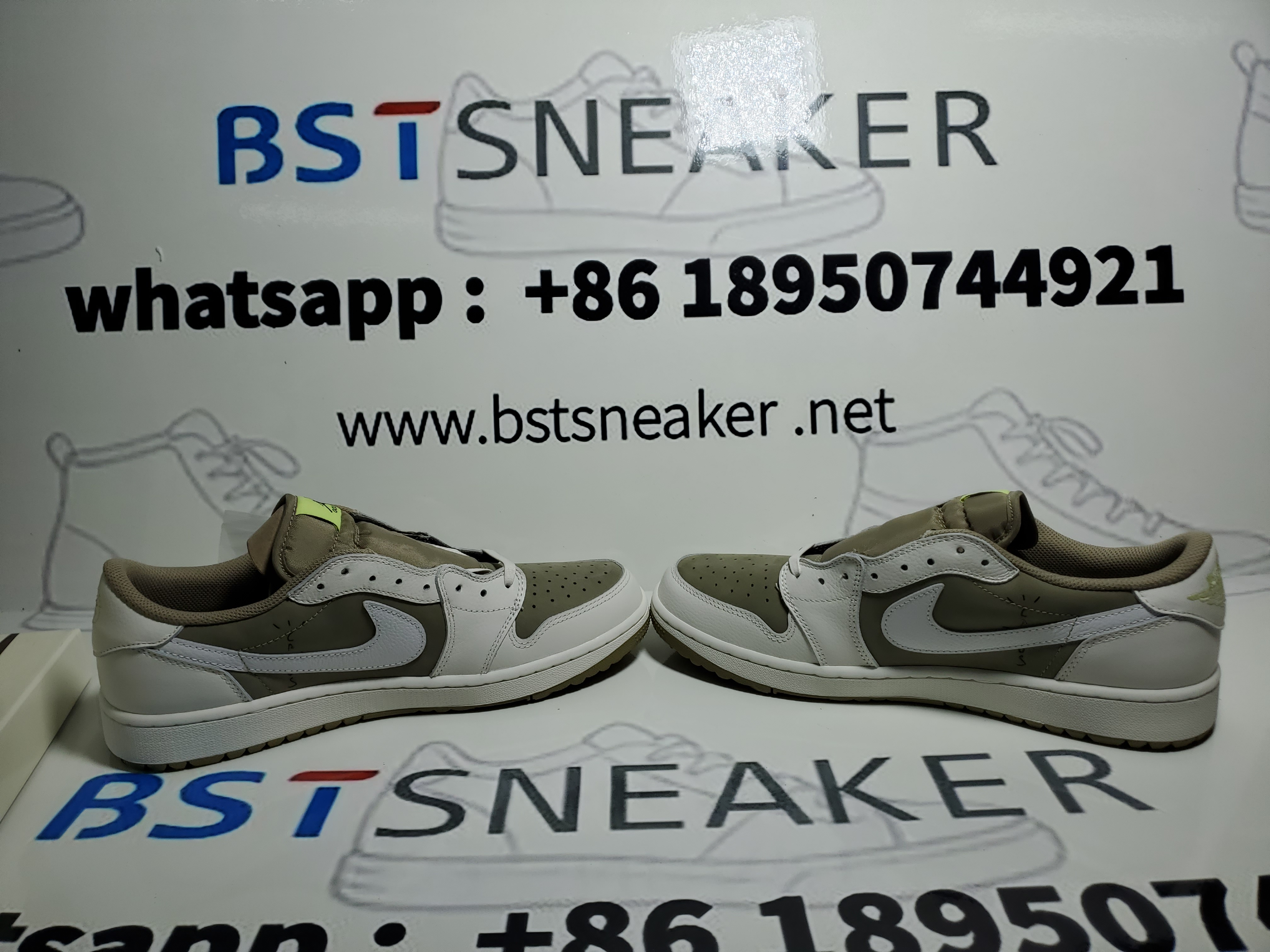 Bstsneaker-Air Jordan 1 Retro Low Golf Travis Scott Neutral Olive FZ3124-200 