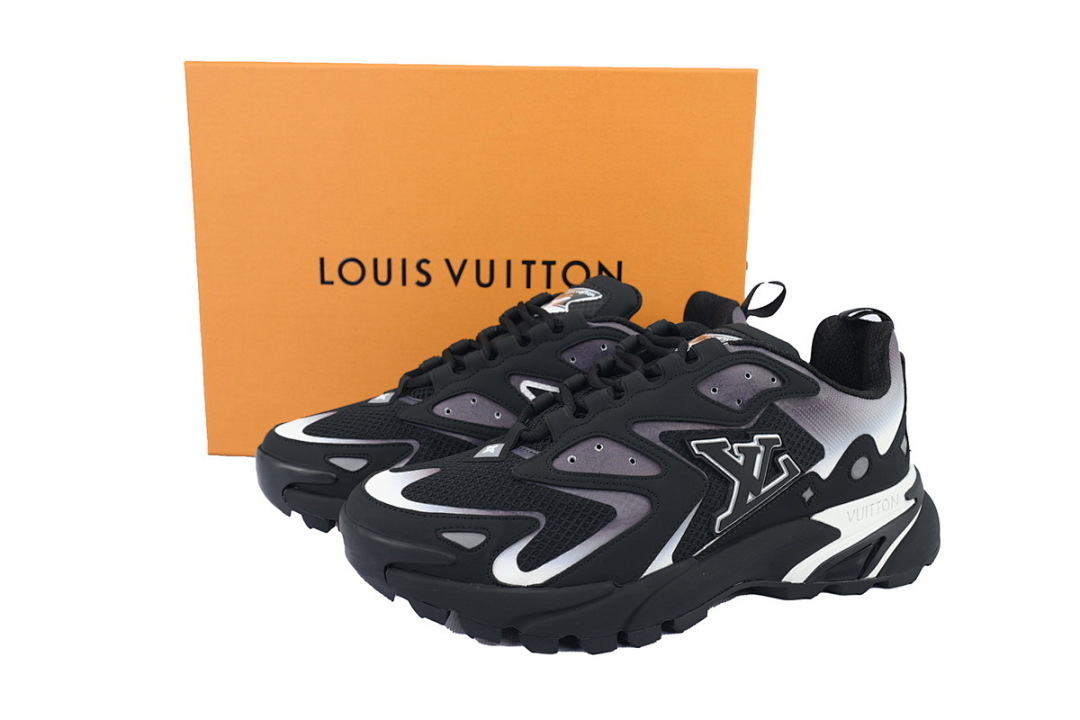 Bstsneaker-Louis Vuitton Runner Tatic Black White 1ACG7X