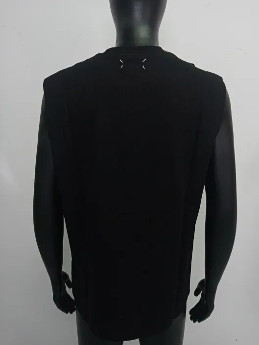 Bstsneaker-Martin Margiela Sleeveless Tank Top T-Shirt 632 black