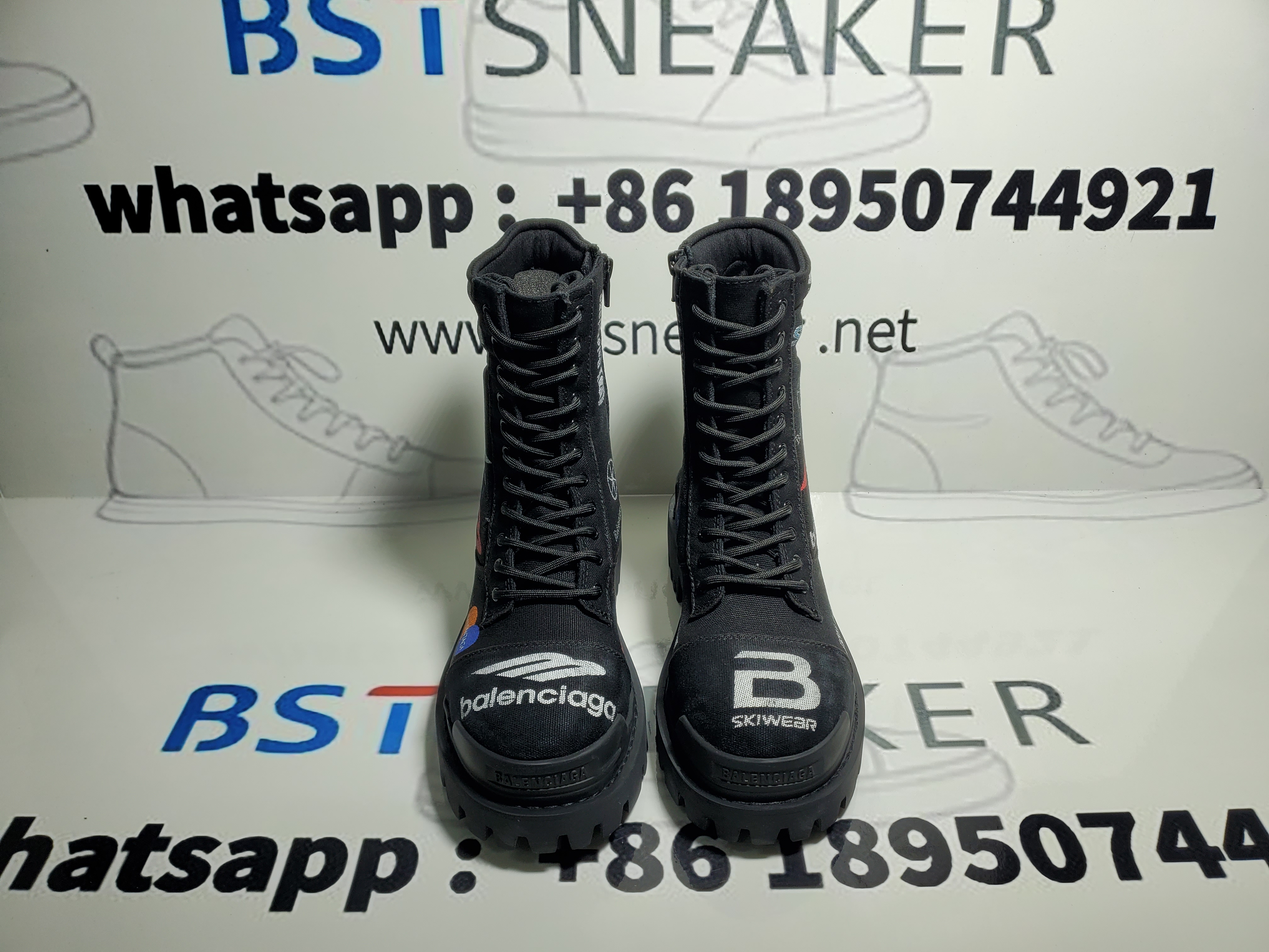 Bstsneaker-Balenciaga Combat Strike Boots