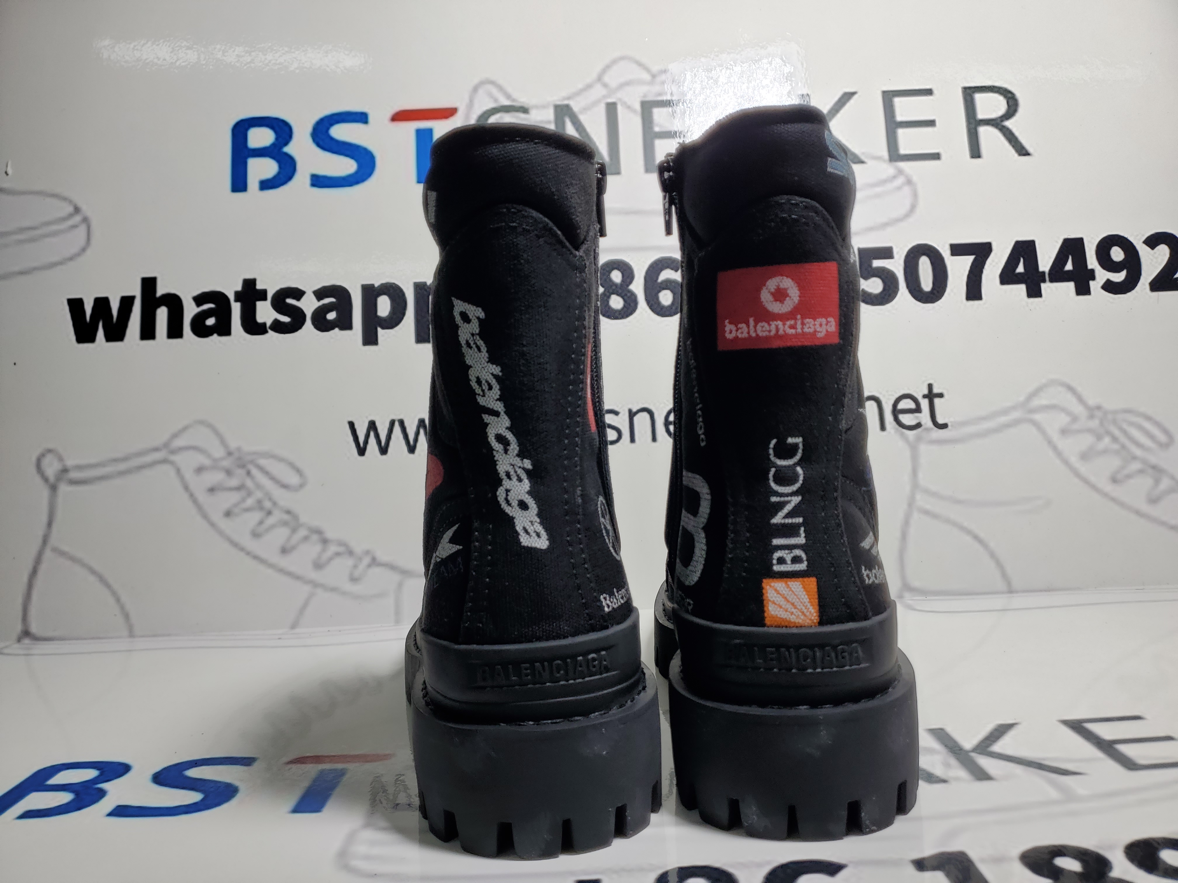 Bstsneaker-Balenciaga Combat Strike Boots