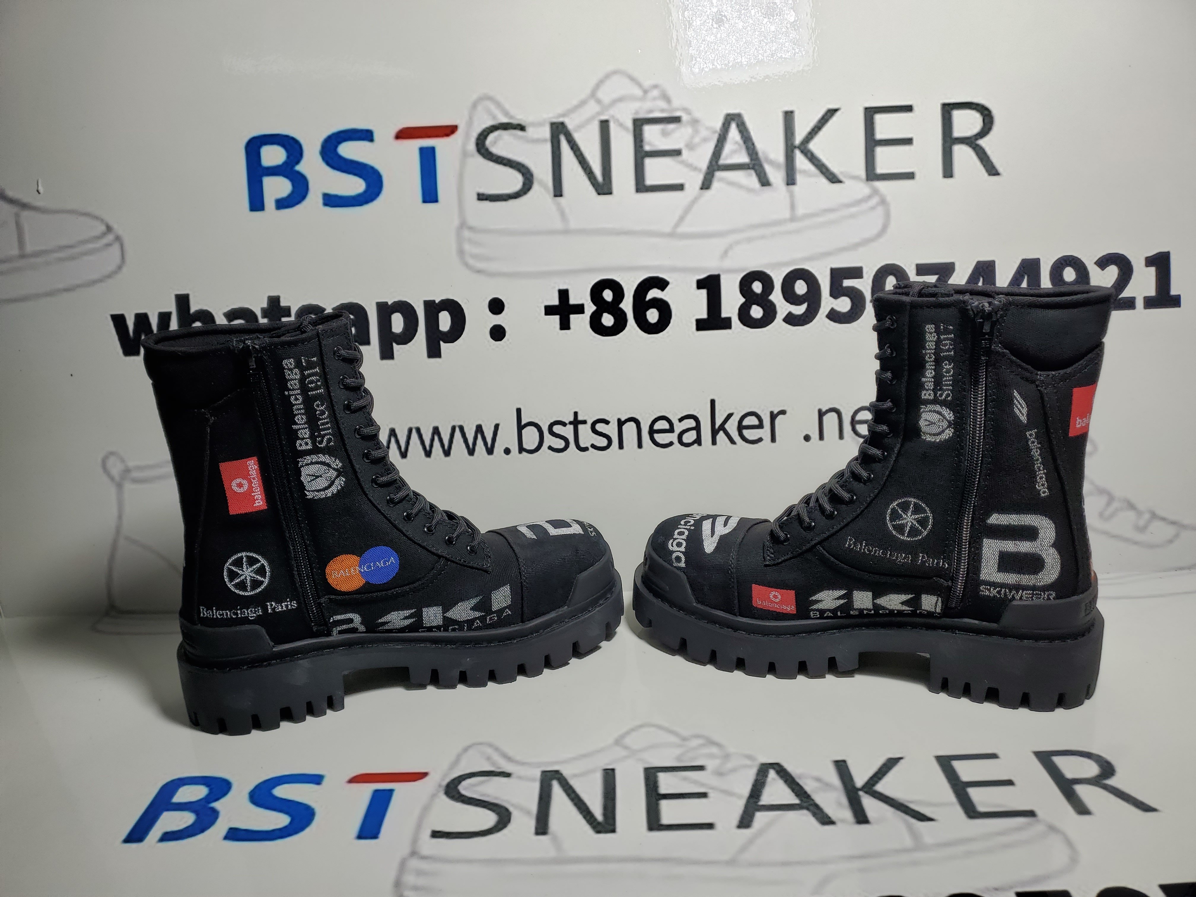 Bstsneaker-Balenciaga Combat Strike Boots