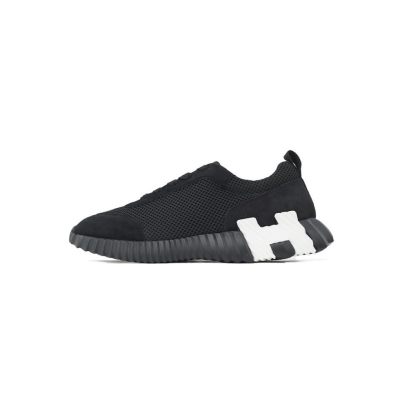 Bstsneaker-Hermes Bouncing Sneaker Noir Cloth 01