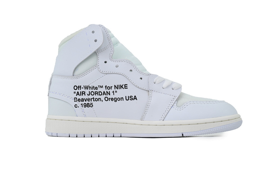Bstsneaker-Air Jordan 1 Retro High Off-White White AQ0818-100 
