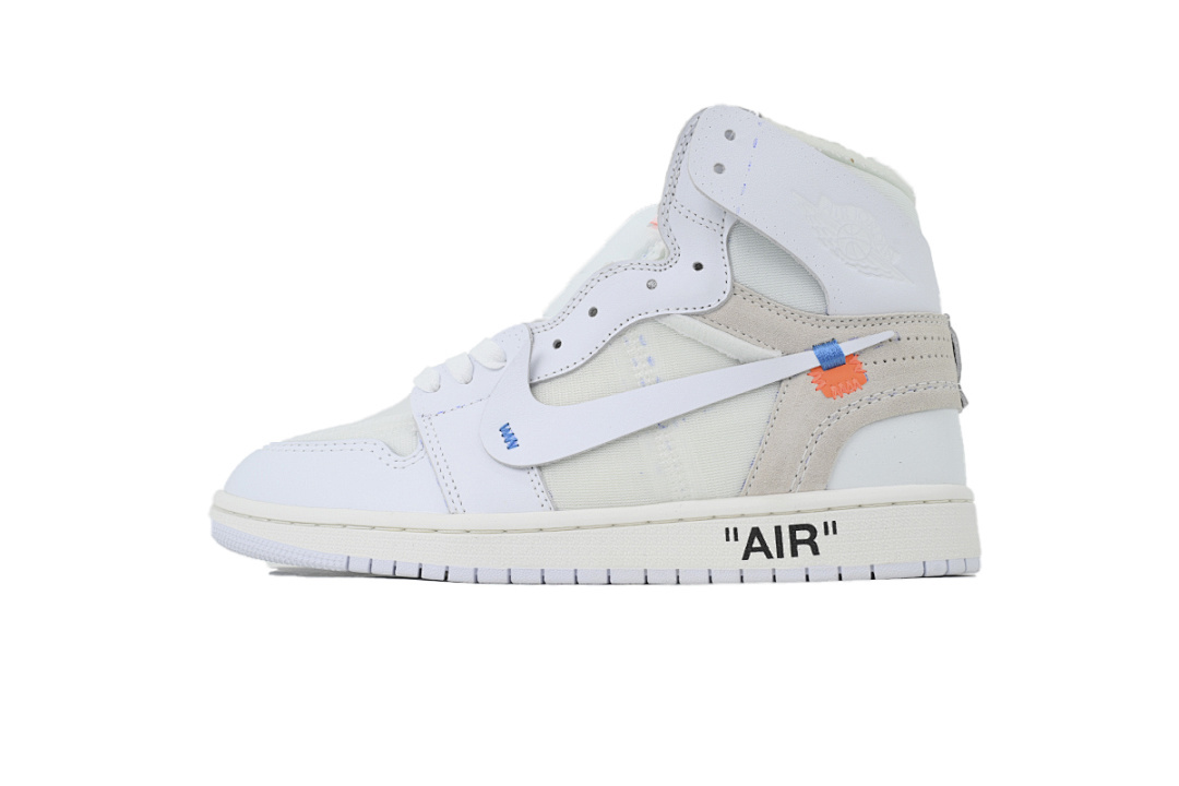 Bstsneaker-Air Jordan 1 Retro High Off-White White AQ0818-100 