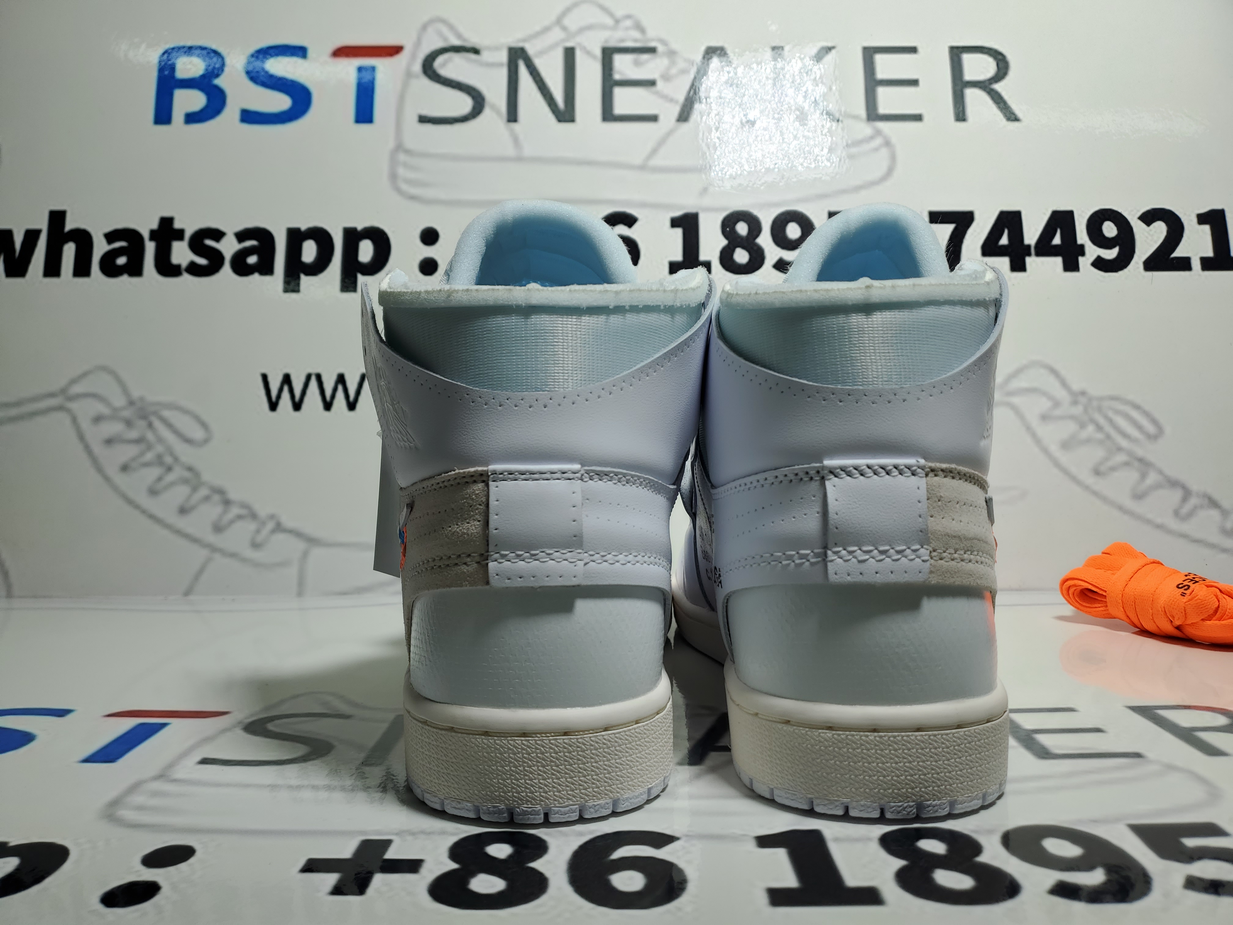 Bstsneaker-Air Jordan 1 Retro High Off-White White AQ0818-100 