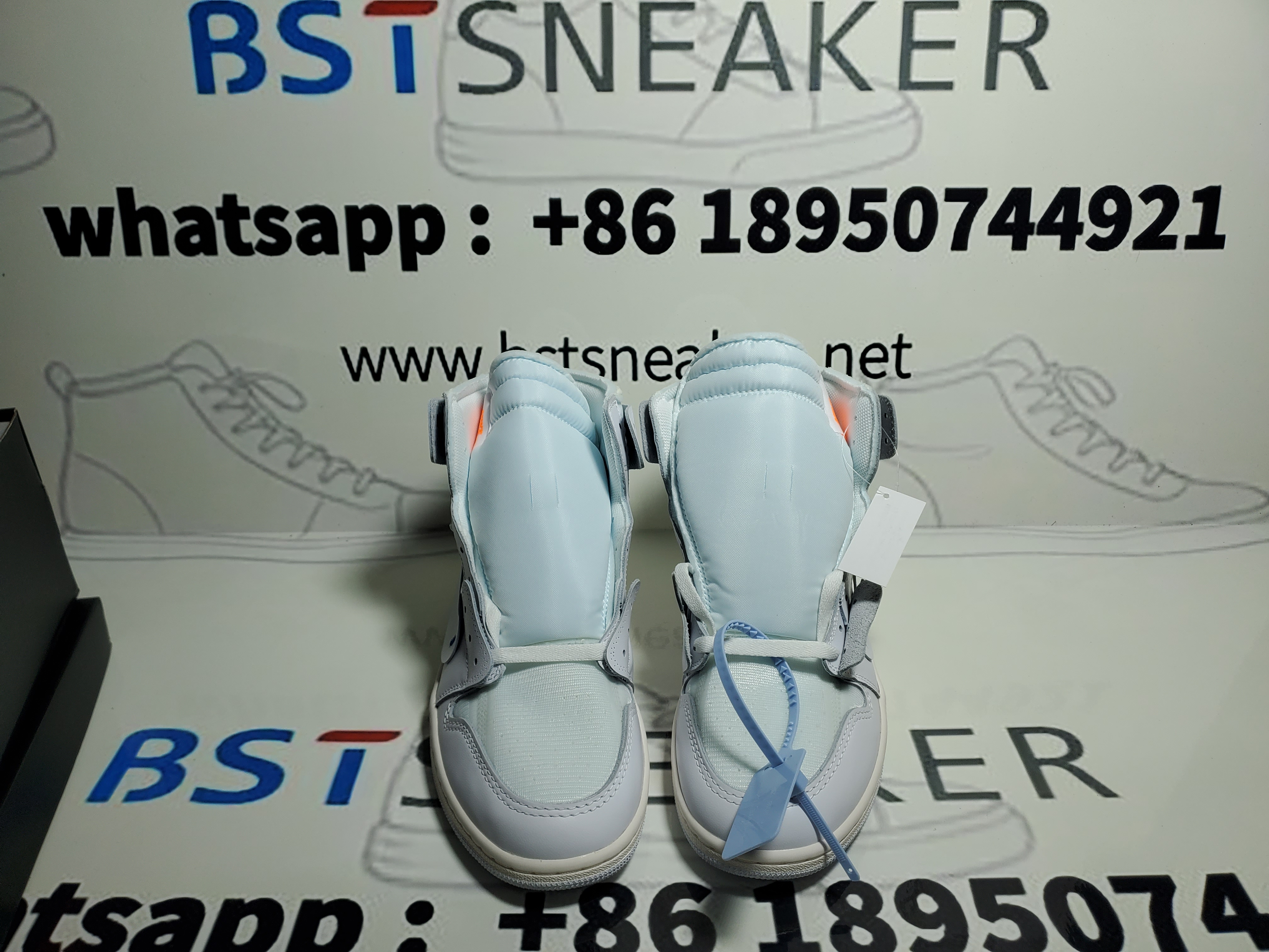 Bstsneaker-Air Jordan 1 Retro High Off-White White AQ0818-100 