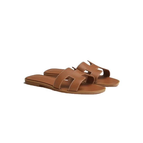 Bstsneaker-Hermes Oran Sandal Gold Box Calfskin Leather