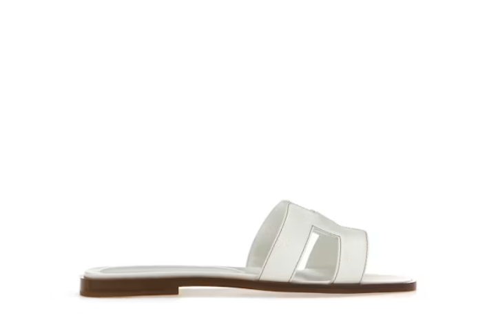 Bstsneaker-Hermes Oran Sandal Blanc Box Calfskin Leather