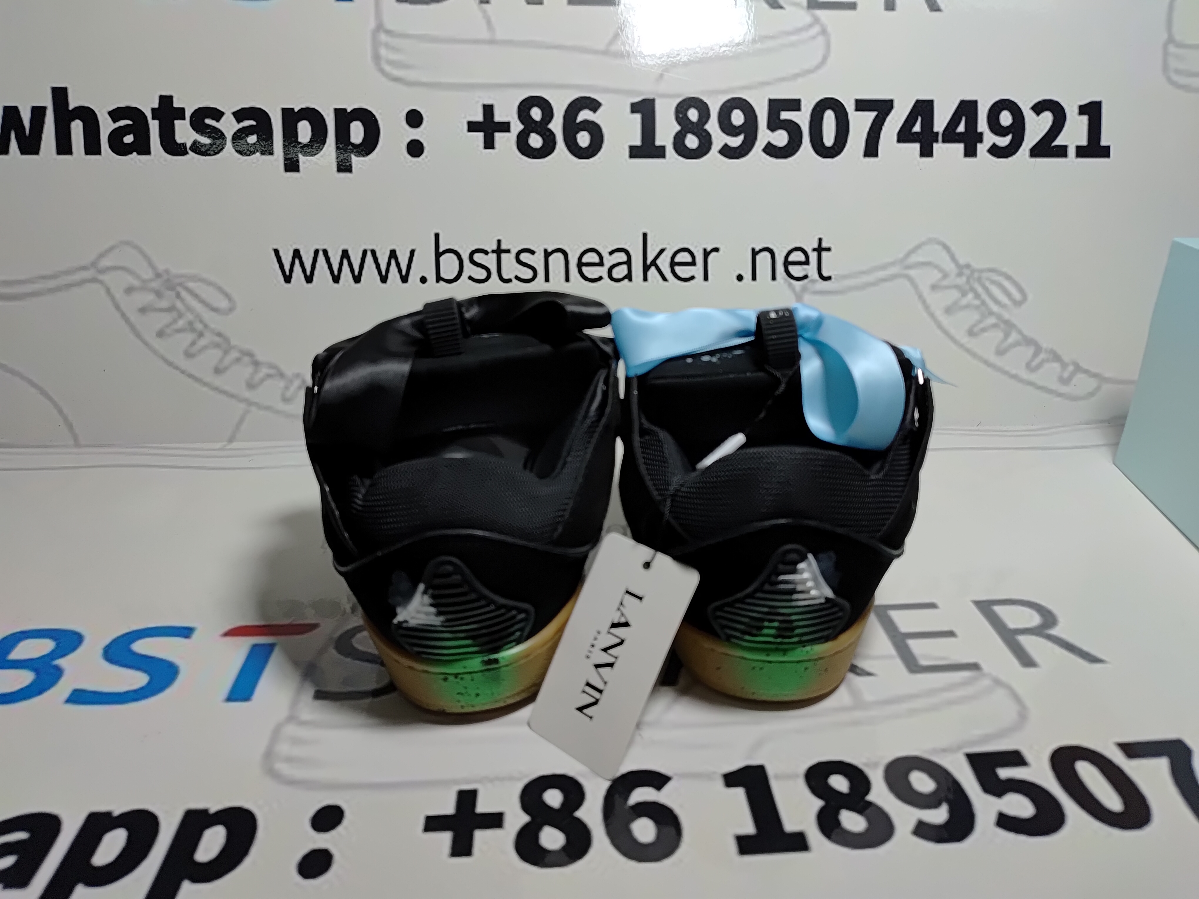 Bstsneaker-Lanvin Leather Curb Gallery Dept Black Multi FM-SKRK11-DRGD-P2210S1