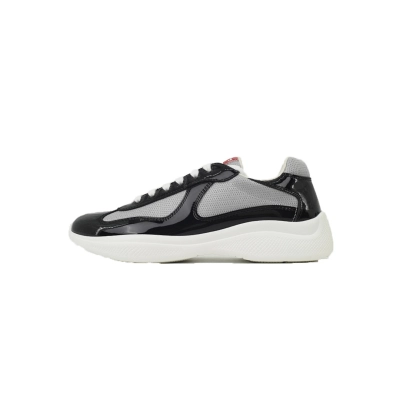 Bstsneaker-Prada America's Cup Patent Black And Silver 4E34006GWFOI89 01