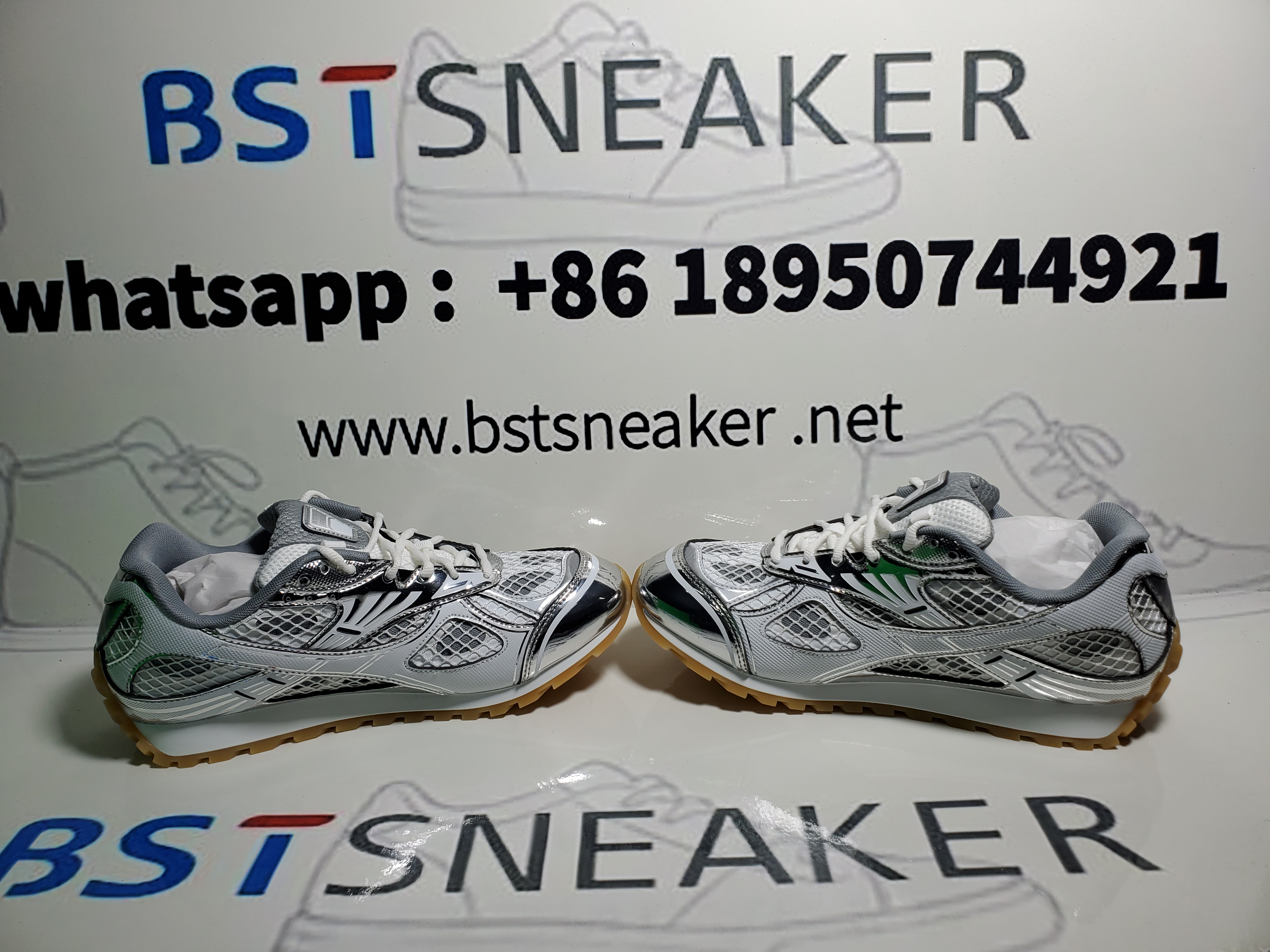 Bstsneaker-Bottega Veneta Orbit Silver