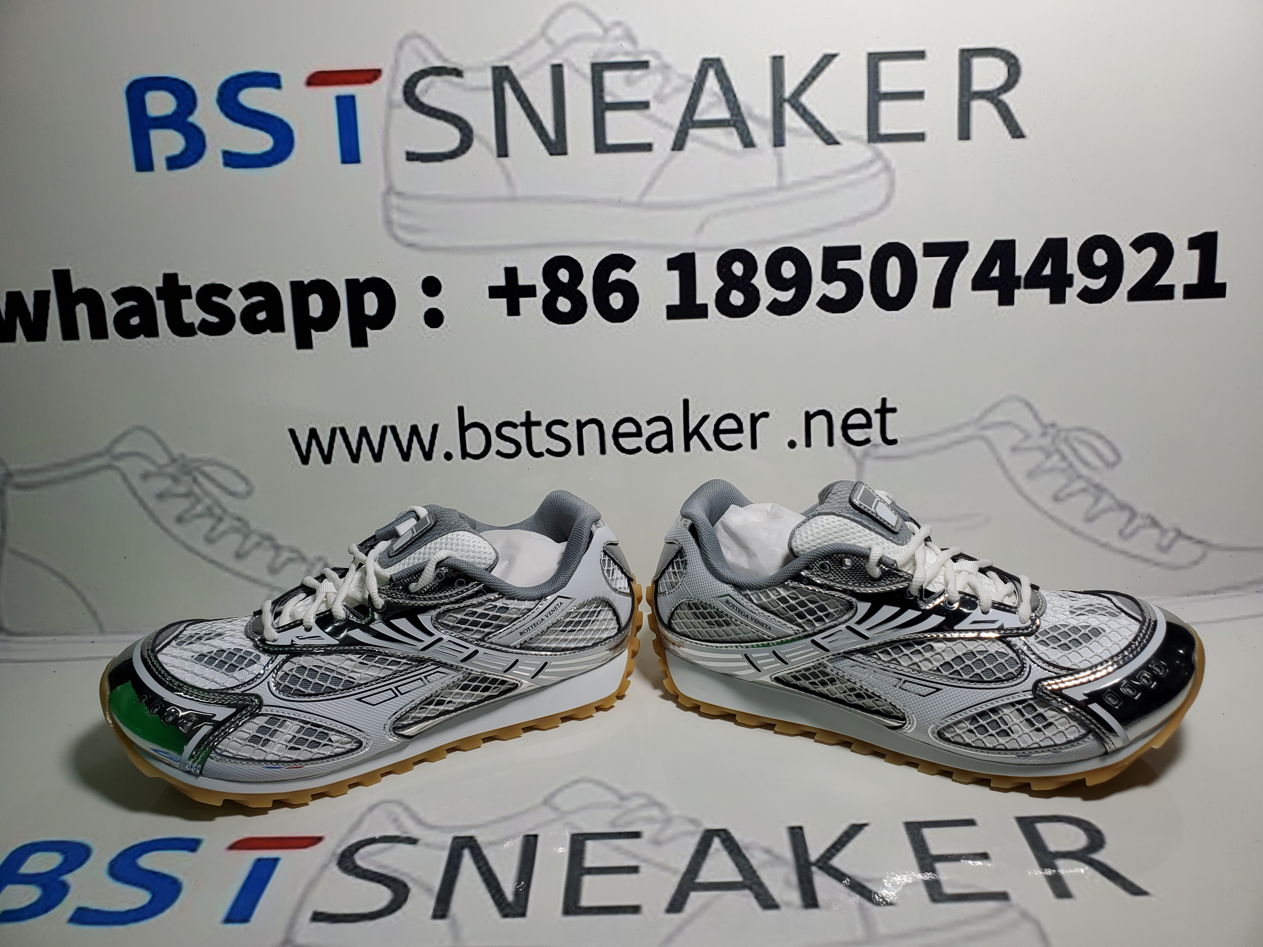 Bstsneaker-Bottega Veneta Orbit Silver