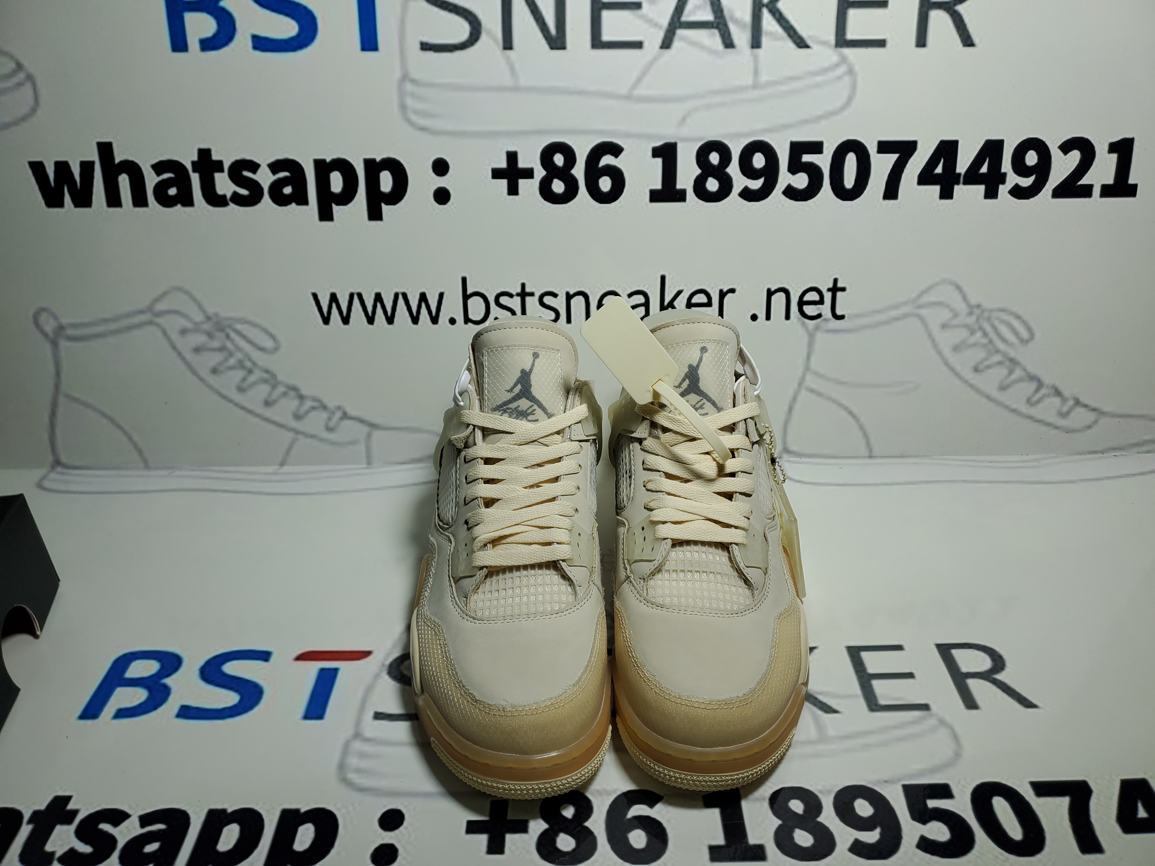 Bstsneaker-Nike Air Jordan 4 Retro Off-White Sail (W) CV9388-100 