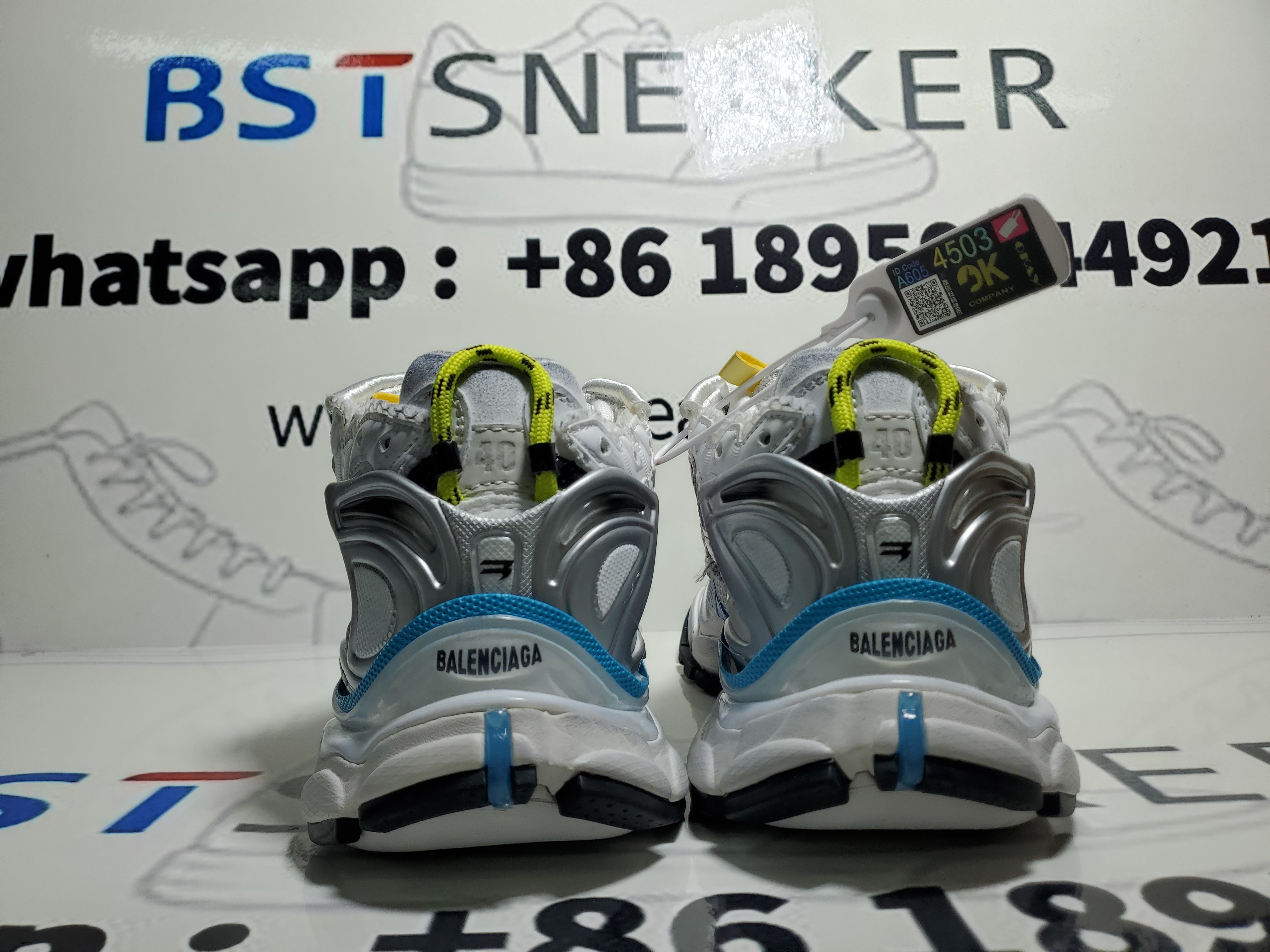 Bstsneaker-Balenciaga Runner White Multicolor 772774 W3RBW 9645