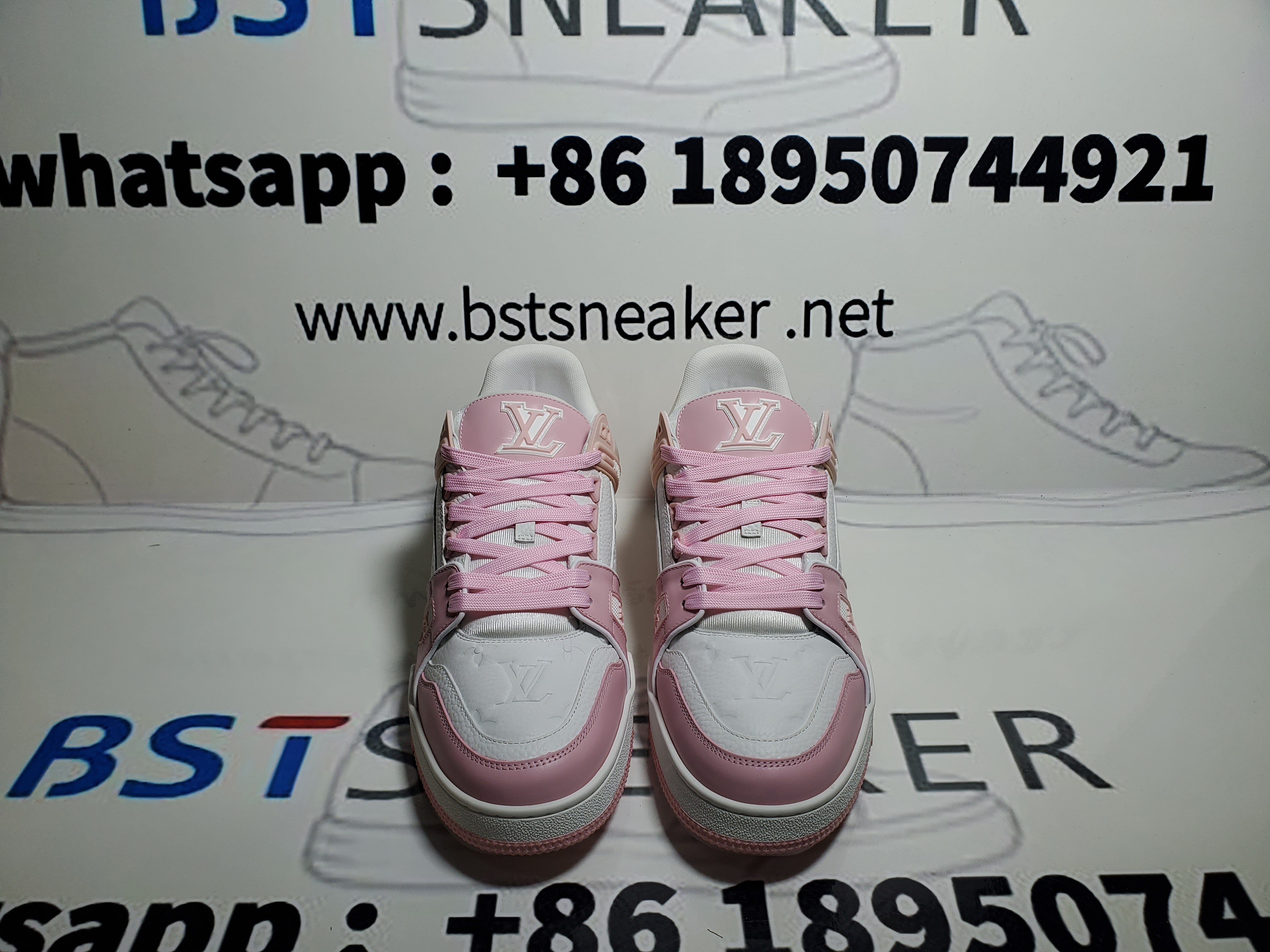 Bstsneaker-Louis Vuitton Trainer Rose Pink VL0231 