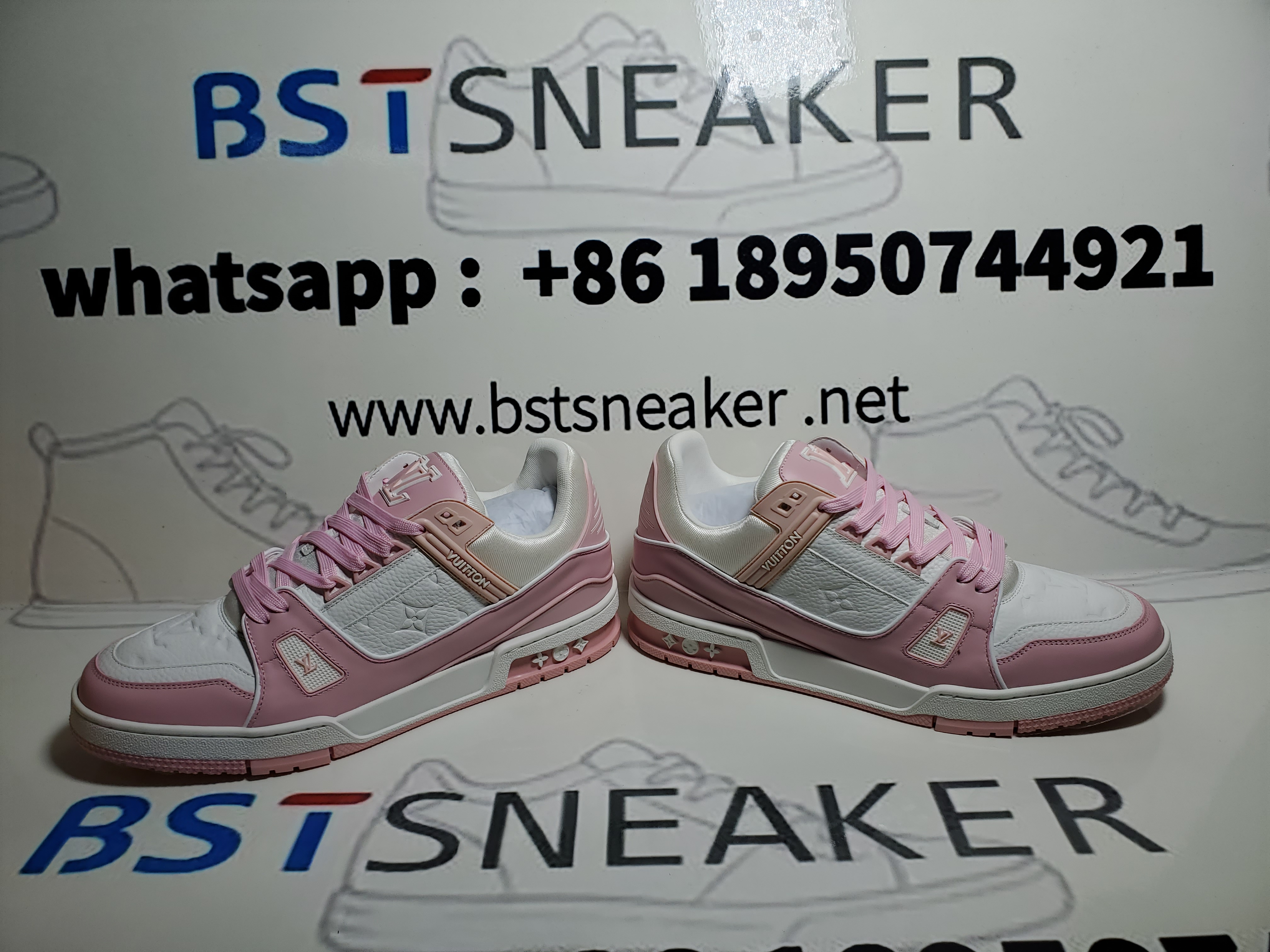 Bstsneaker-Louis Vuitton Trainer Rose Pink VL0231 