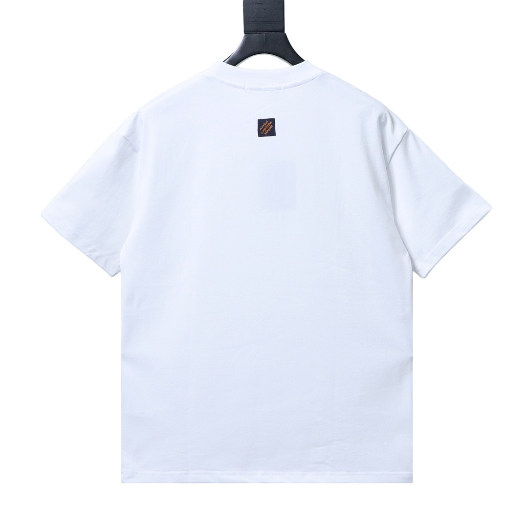 Bstsneaker-Louis Vuitton T-Shirt With Monogram Nylon Details White 140