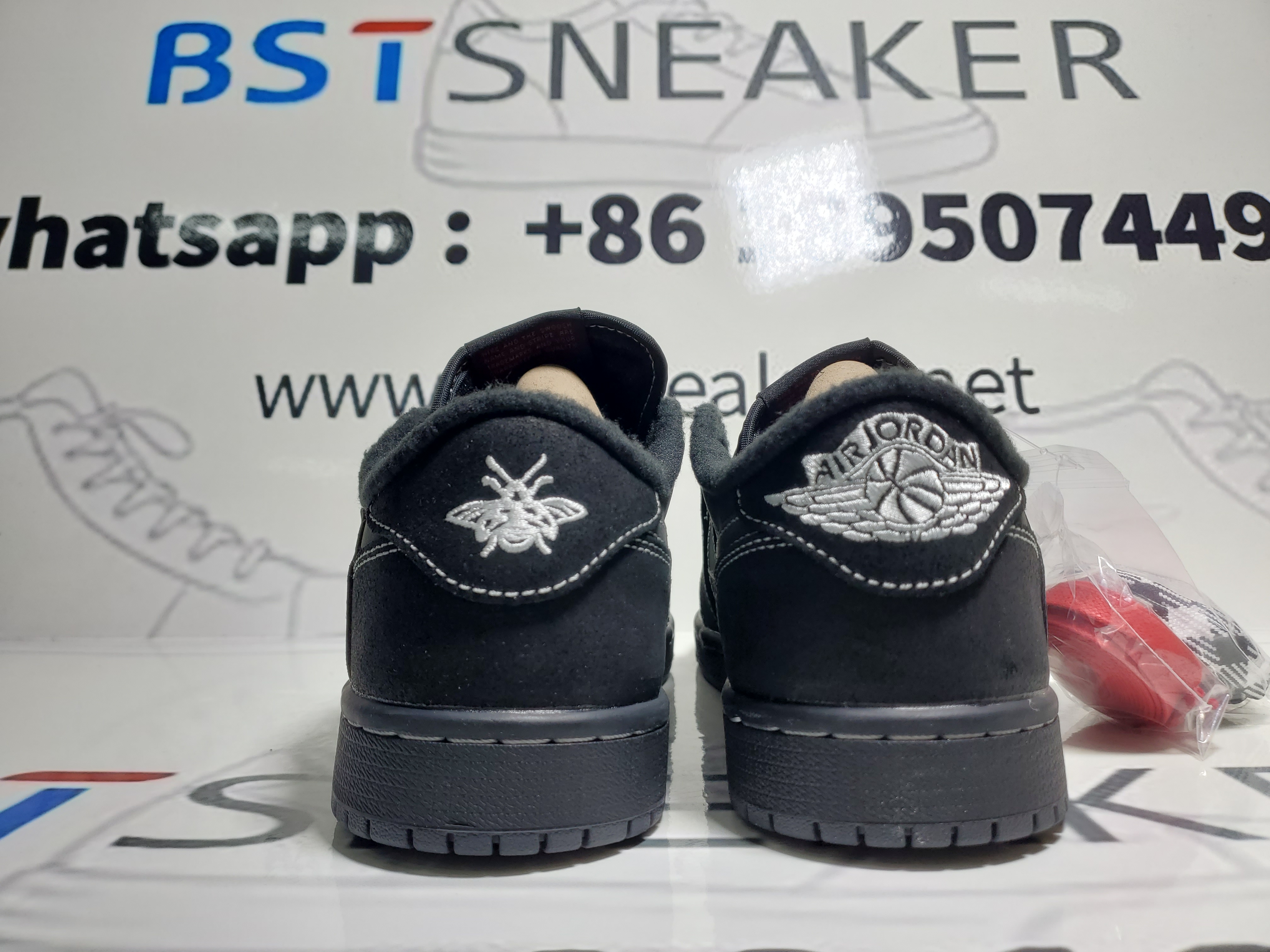 Bstsneaker-Travis Scott x Air Jordan 1 Low Black Phantom DM7866-001 