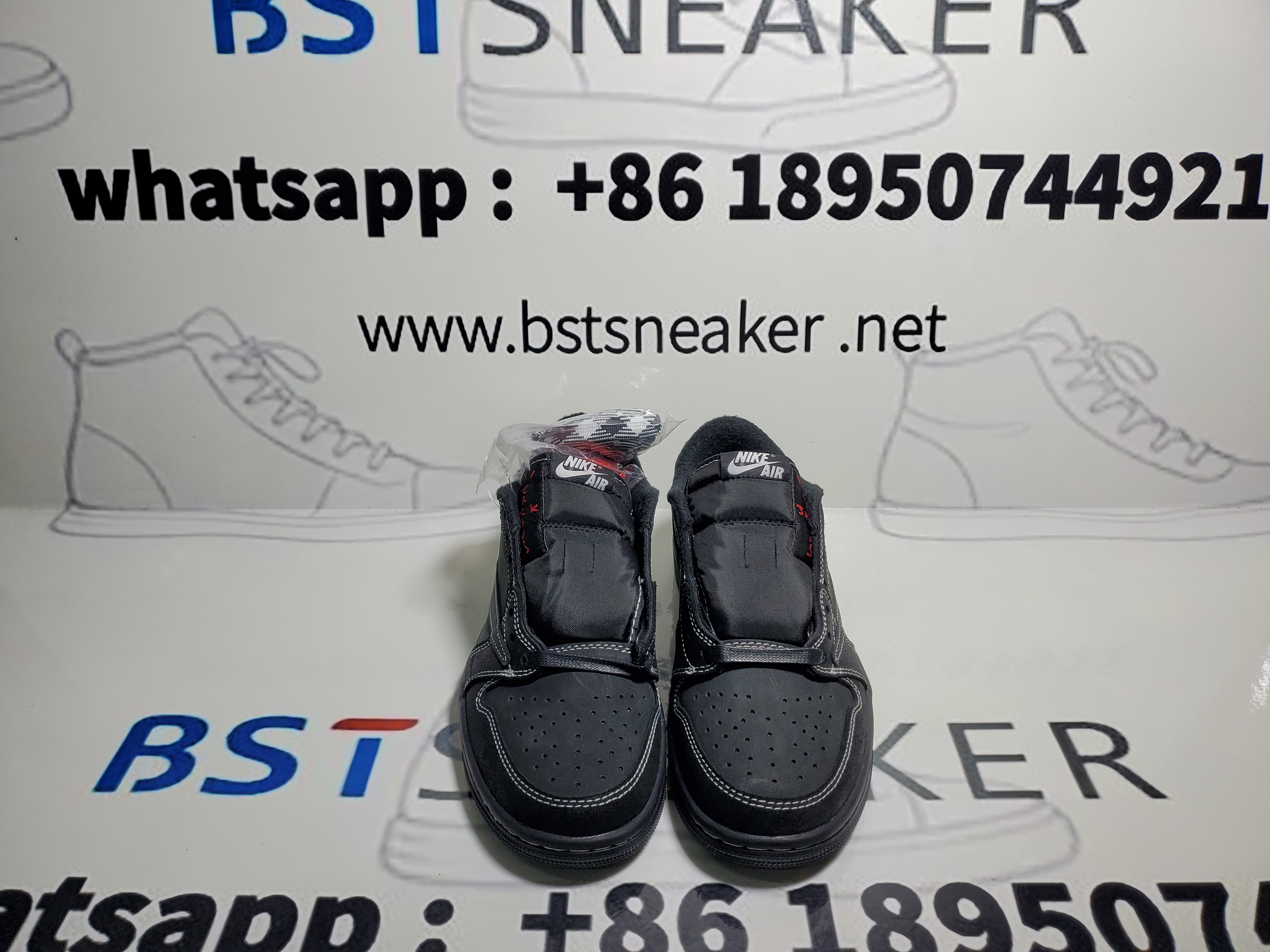 Bstsneaker-Travis Scott x Air Jordan 1 Low Black Phantom DM7866-001 