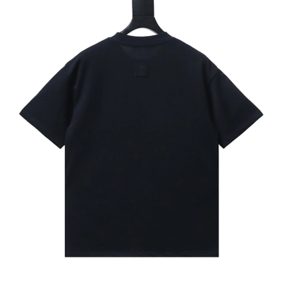 Bstsneaker-Louis Vuitton Embroidered Badge T-shirt Black 140 02