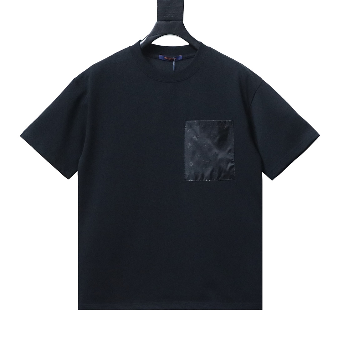 Bstsneaker-Louis Vuitton T-Shirt With Monogram Nylon Details Black 140
