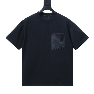 Bstsneaker-Louis Vuitton T-Shirt With Monogram Nylon Details Black 140 01
