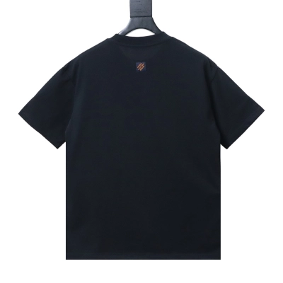 Bstsneaker-Louis Vuitton T-Shirt With Monogram Nylon Details Black 140 02