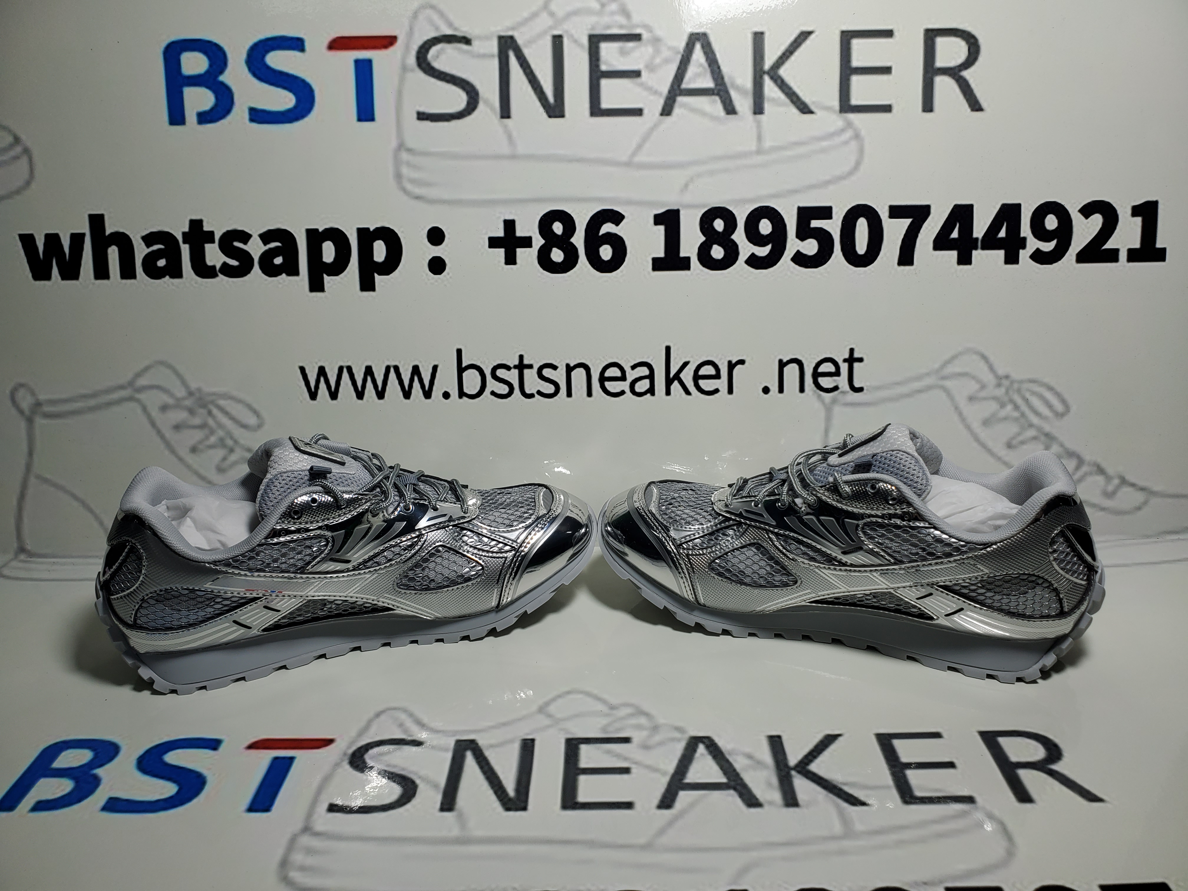 Bstsneaker-Bottega Veneta Orbit Silvery