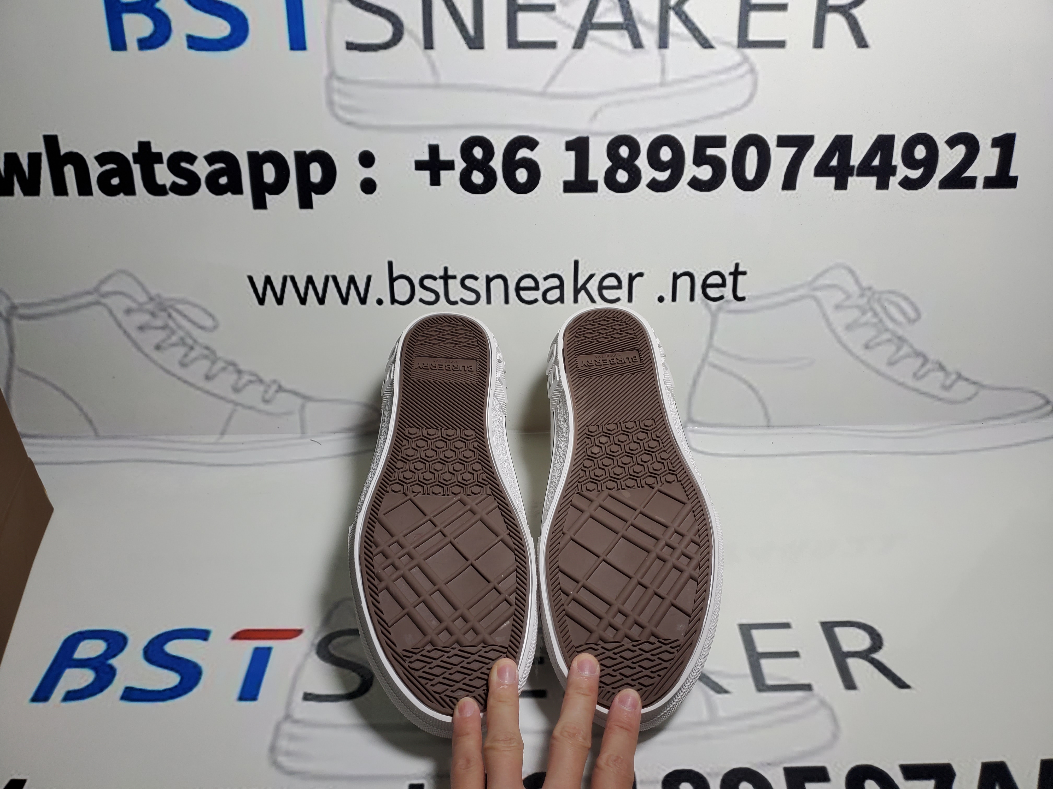 Bstsneaker-Burberry Vintage Check Cotton Sneakers Archive Beige White 8050506