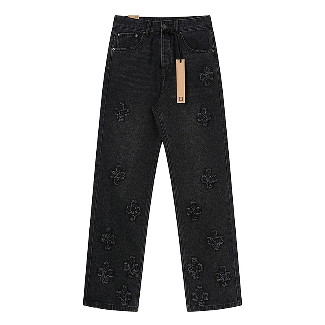 Bstsneaker-Ksubi Anti K Mid Rise Straight Leg Jeans 'Kraftwork Black' KS9028 200