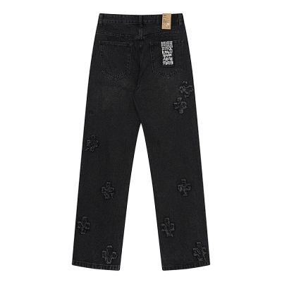 Bstsneaker-Ksubi Anti K Mid Rise Straight Leg Jeans 'Kraftwork Black' KS9028 200 02