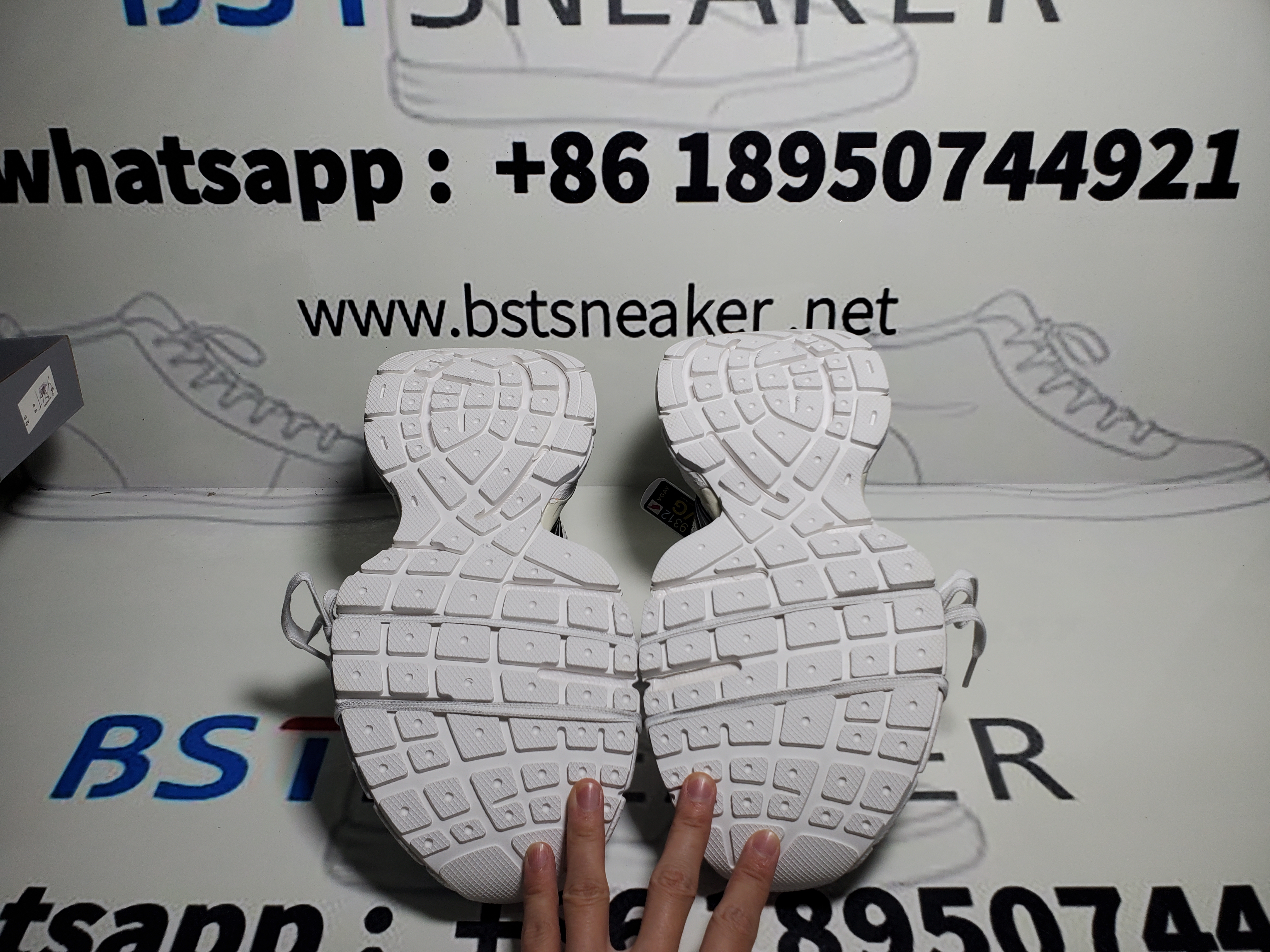 Bstsneaker-Balenciaga Silver Rice White Black 542229 W1RB5 0352