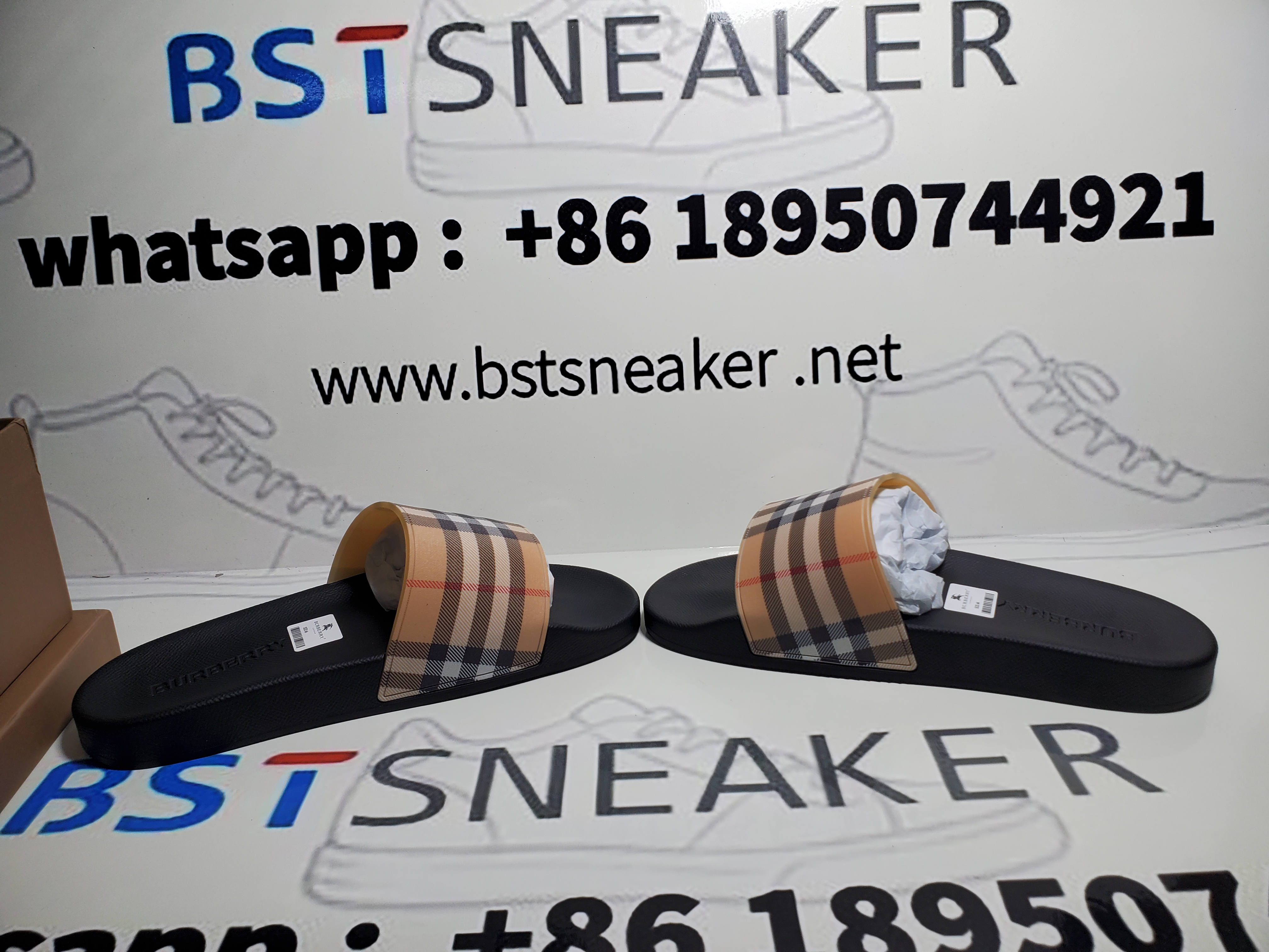Bstsneaker-Burberry Slides Archive Beige 8024232