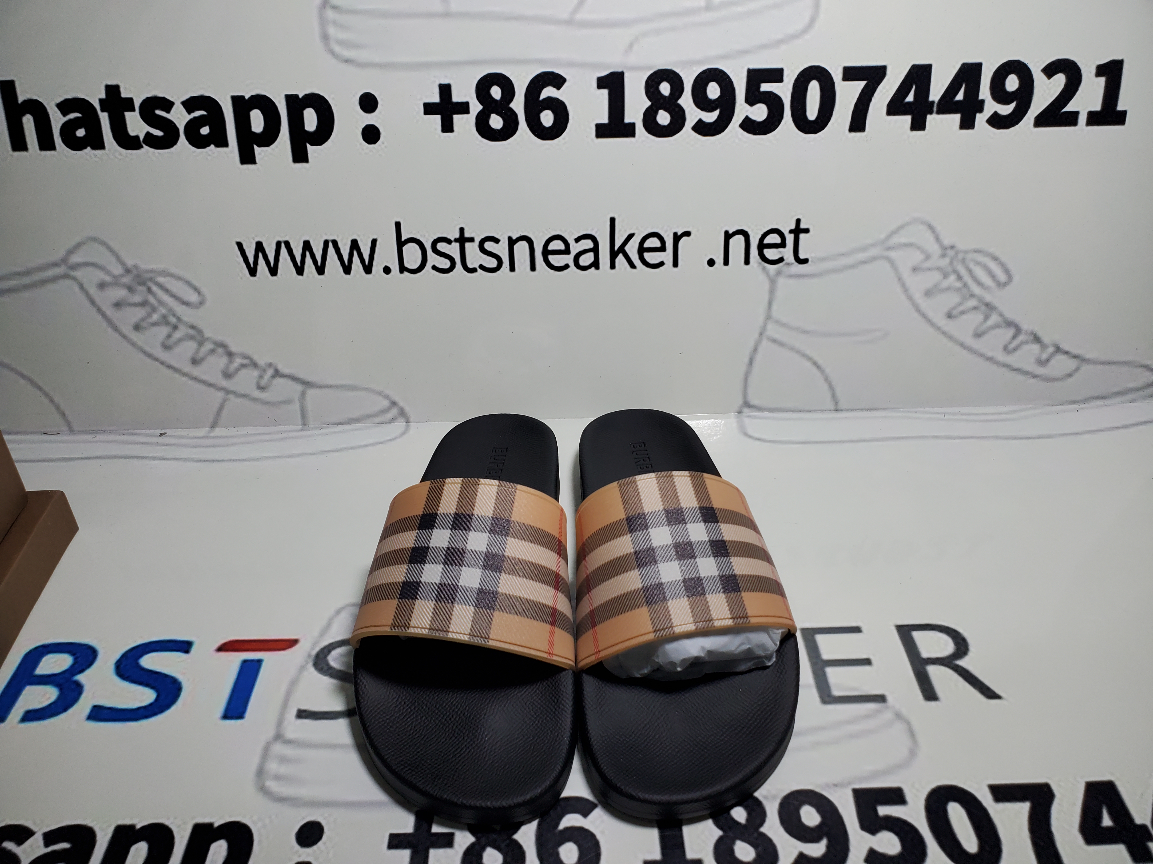 Bstsneaker-Burberry Slides Archive Beige 8024232