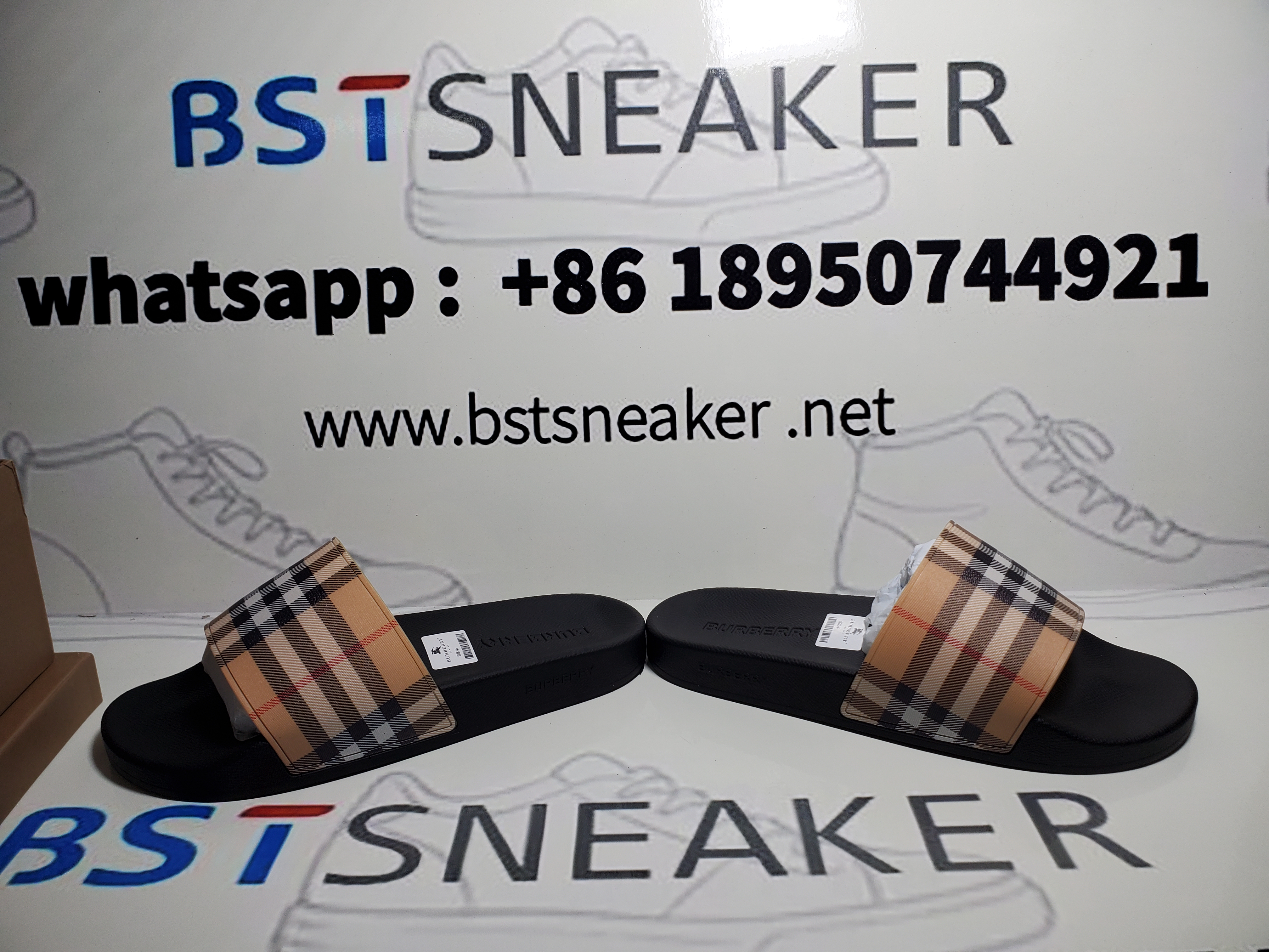 Bstsneaker-Burberry Slides Archive Beige 8024232