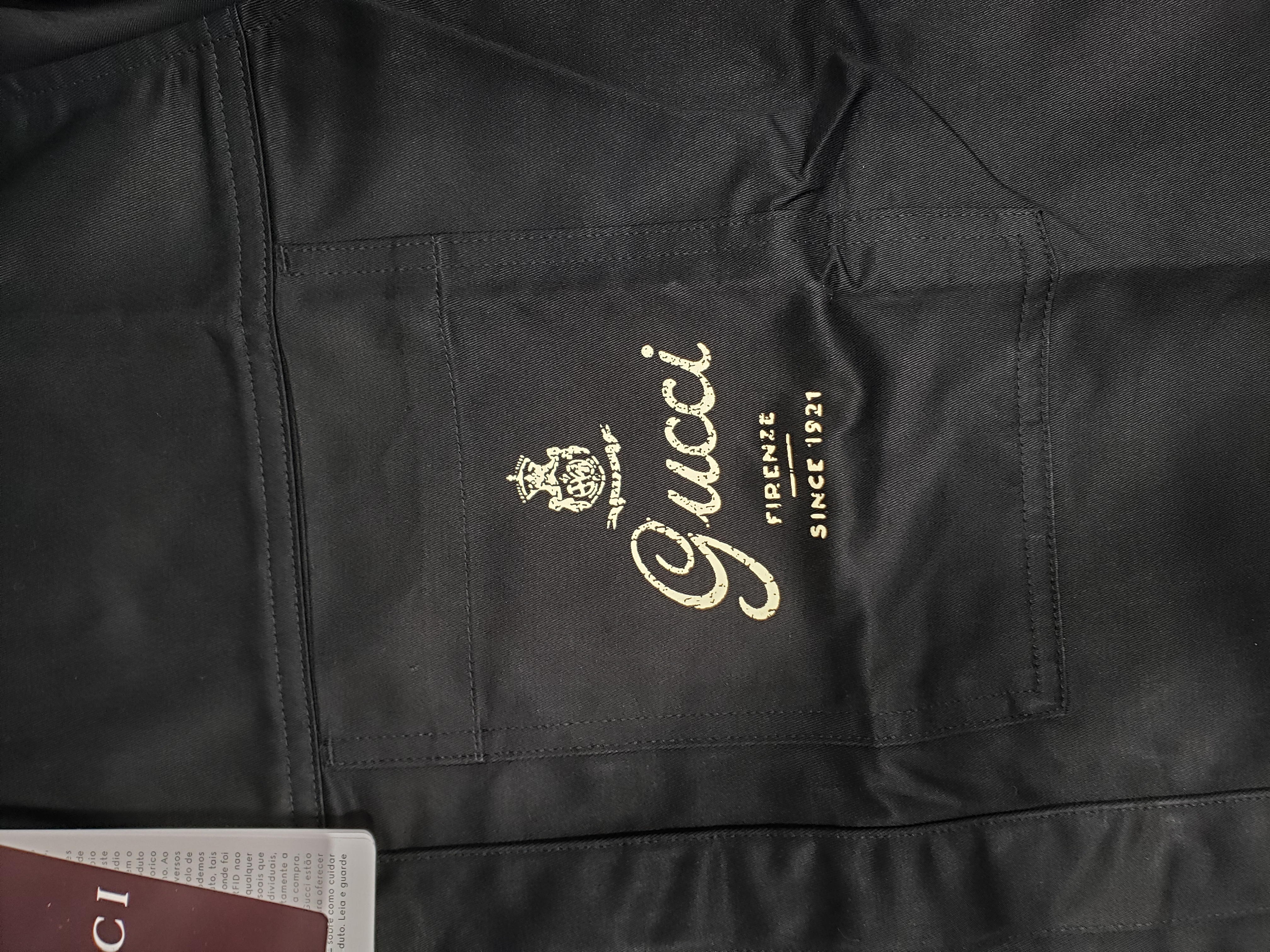 Bstsneaker-GUCCI Cotton twill shirt Dark Blue 360