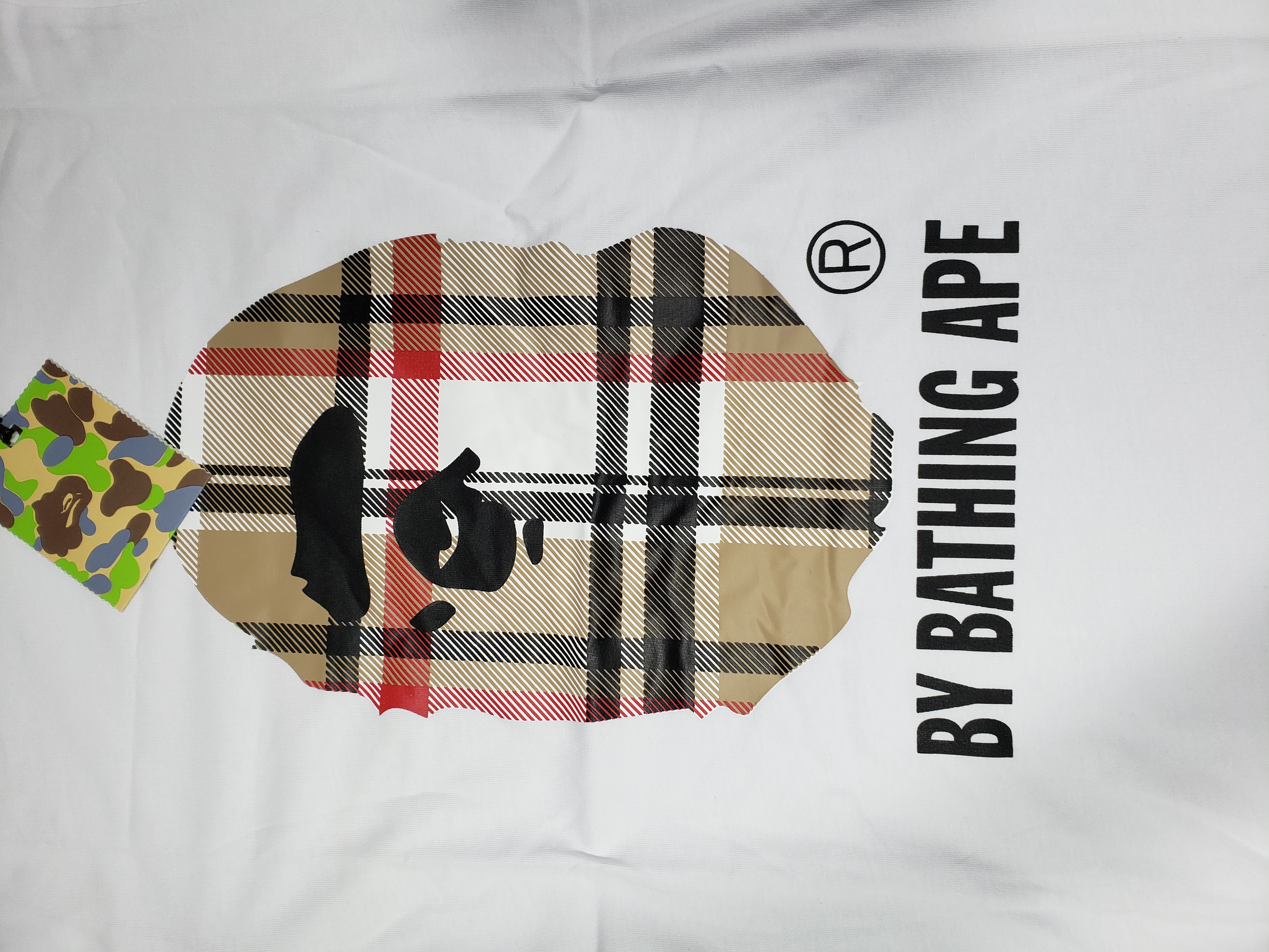 Bstsneaker-BAPE A Bathing Ape Check by Bathing T-shirt White 120