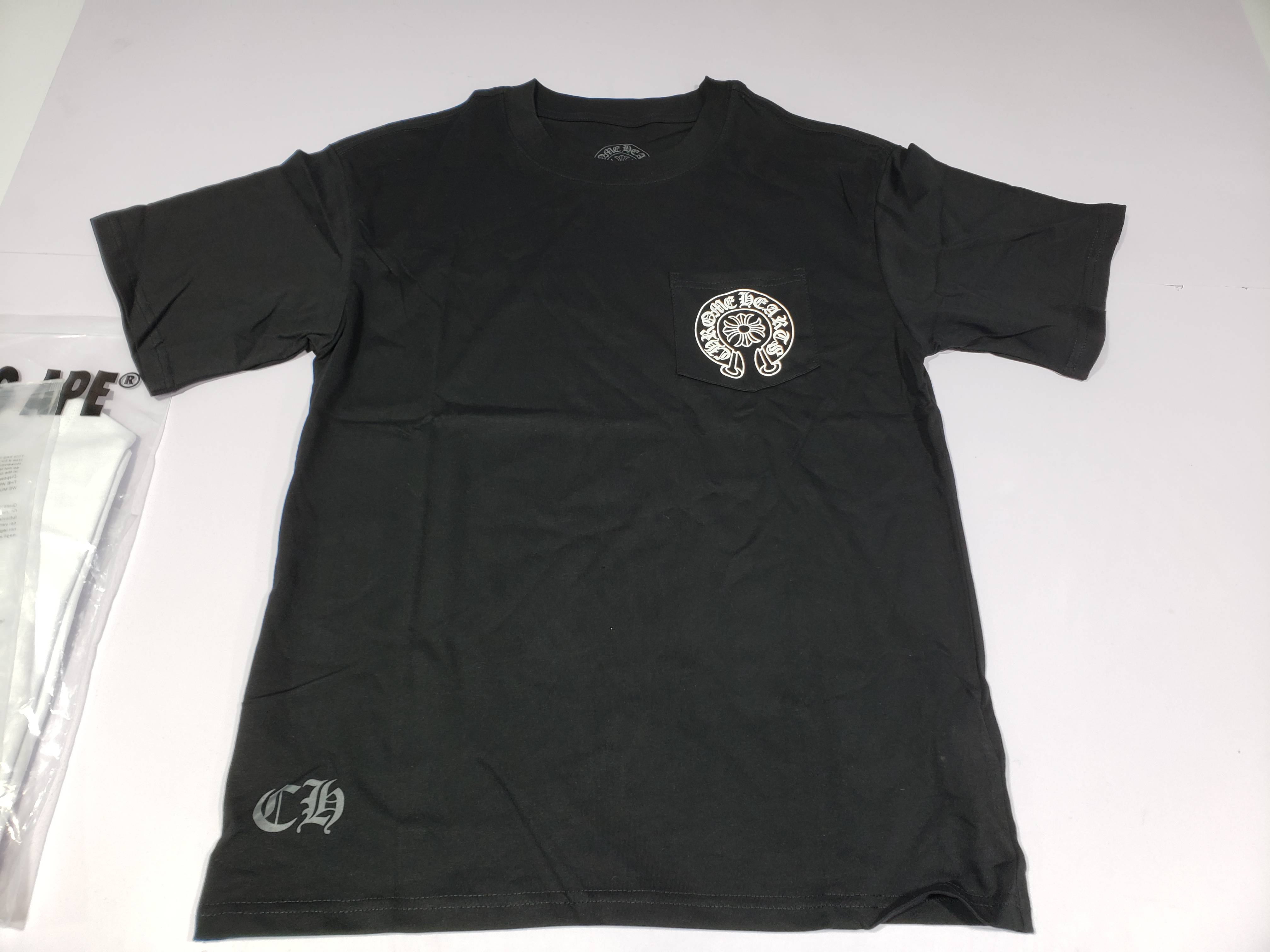 Bstsneaker-Chrome Hearts Las Vegas Horseshoe S/S Pocket T-shirt Black 120