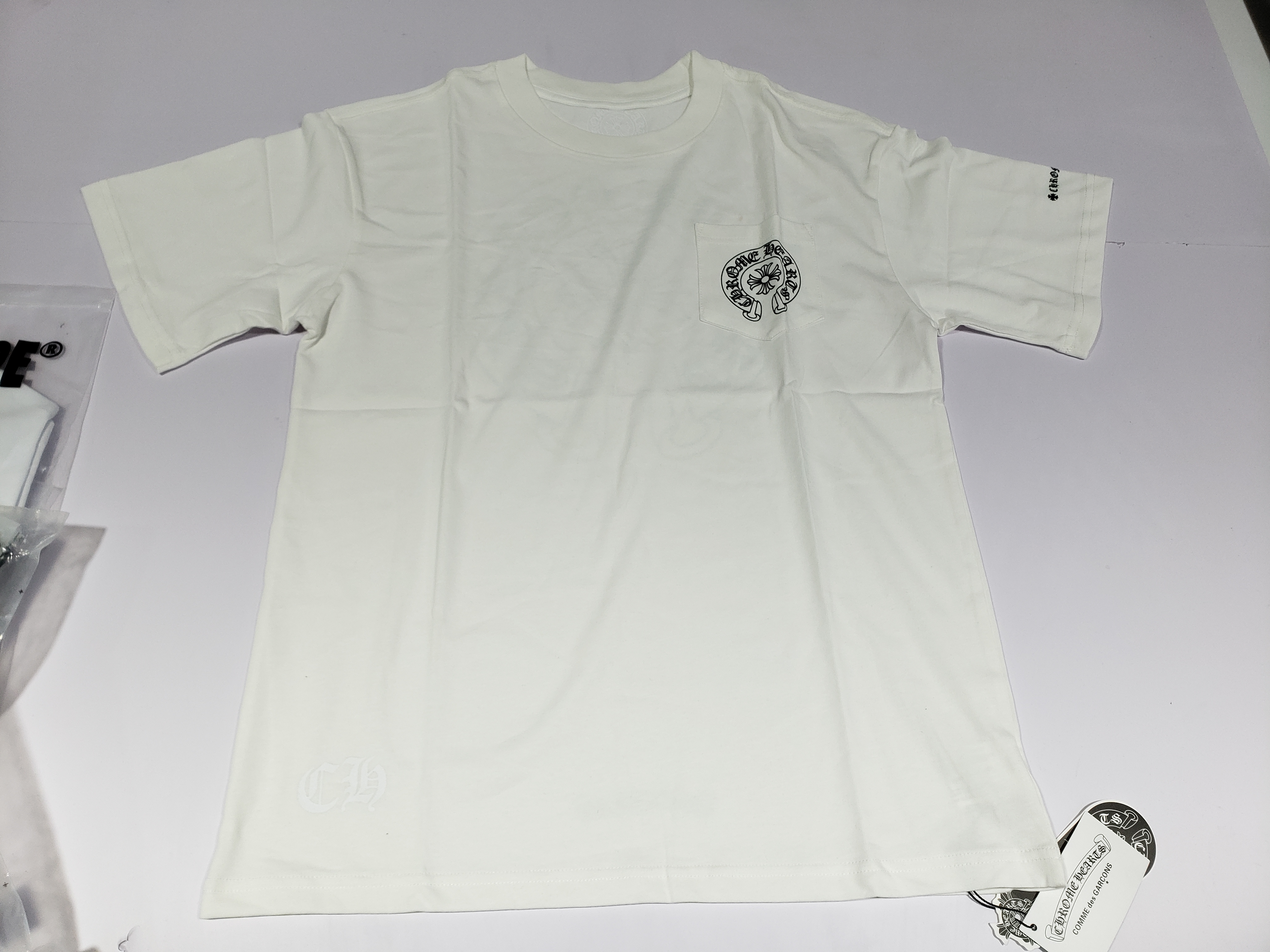 Bstsneaker-Chrome Hearts Logo Pocket T-Shirt SS21 White 140