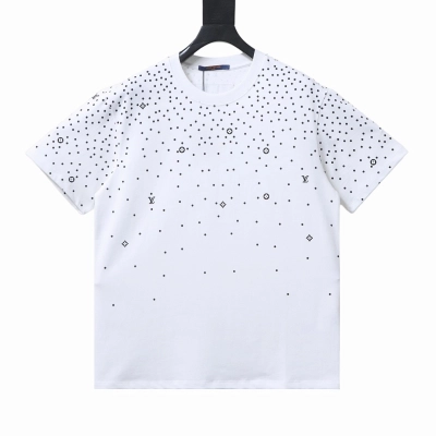 Bstsneaker-Louis Vuitton Monogram Waterdrops T-shirt White 150 01
