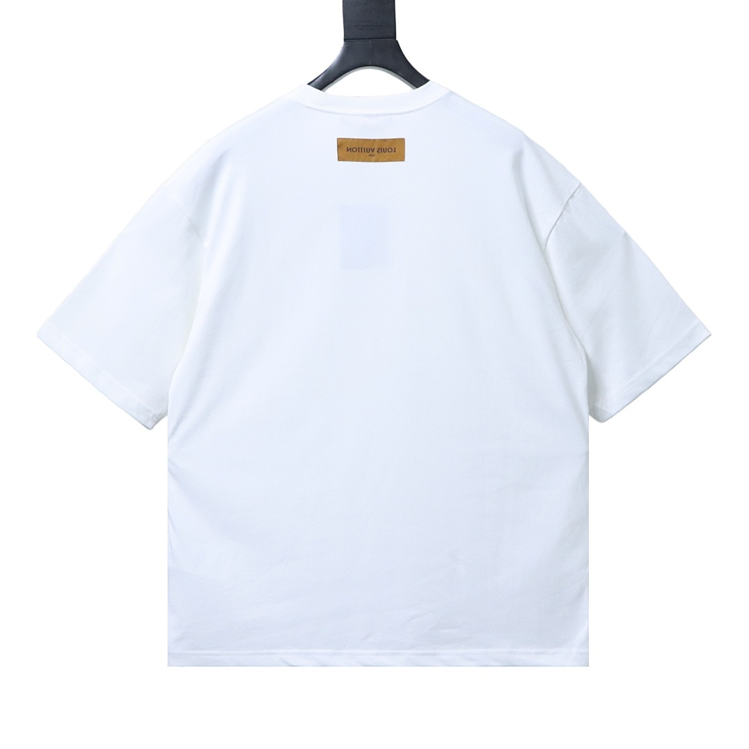 Bstsneaker-Louis Vuitton LV Birds Printed Cotton T Shirt 130