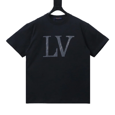 Bstsneaker-Louis Vuitton Crystal Embellished Cotton T-Shirt 140 01