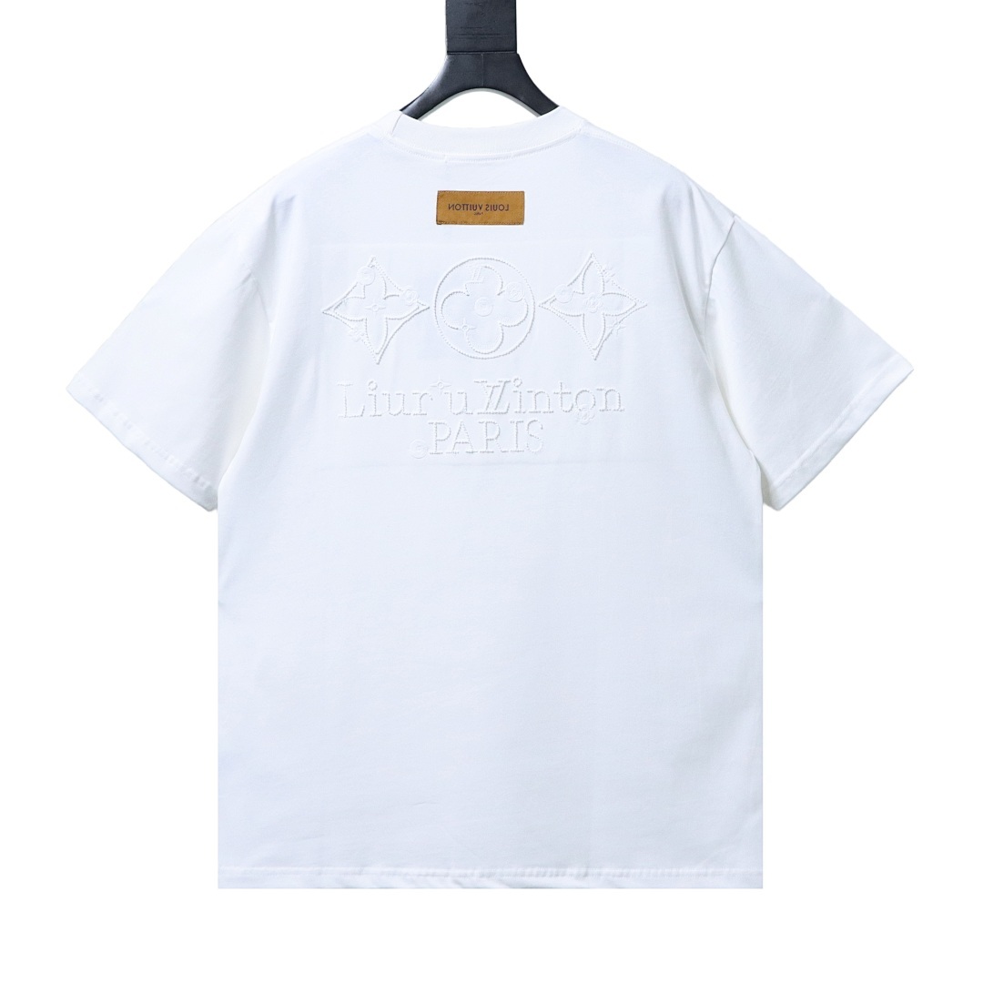 Bstsneaker-Louis Vuitton Embroidered T-shirt White 150